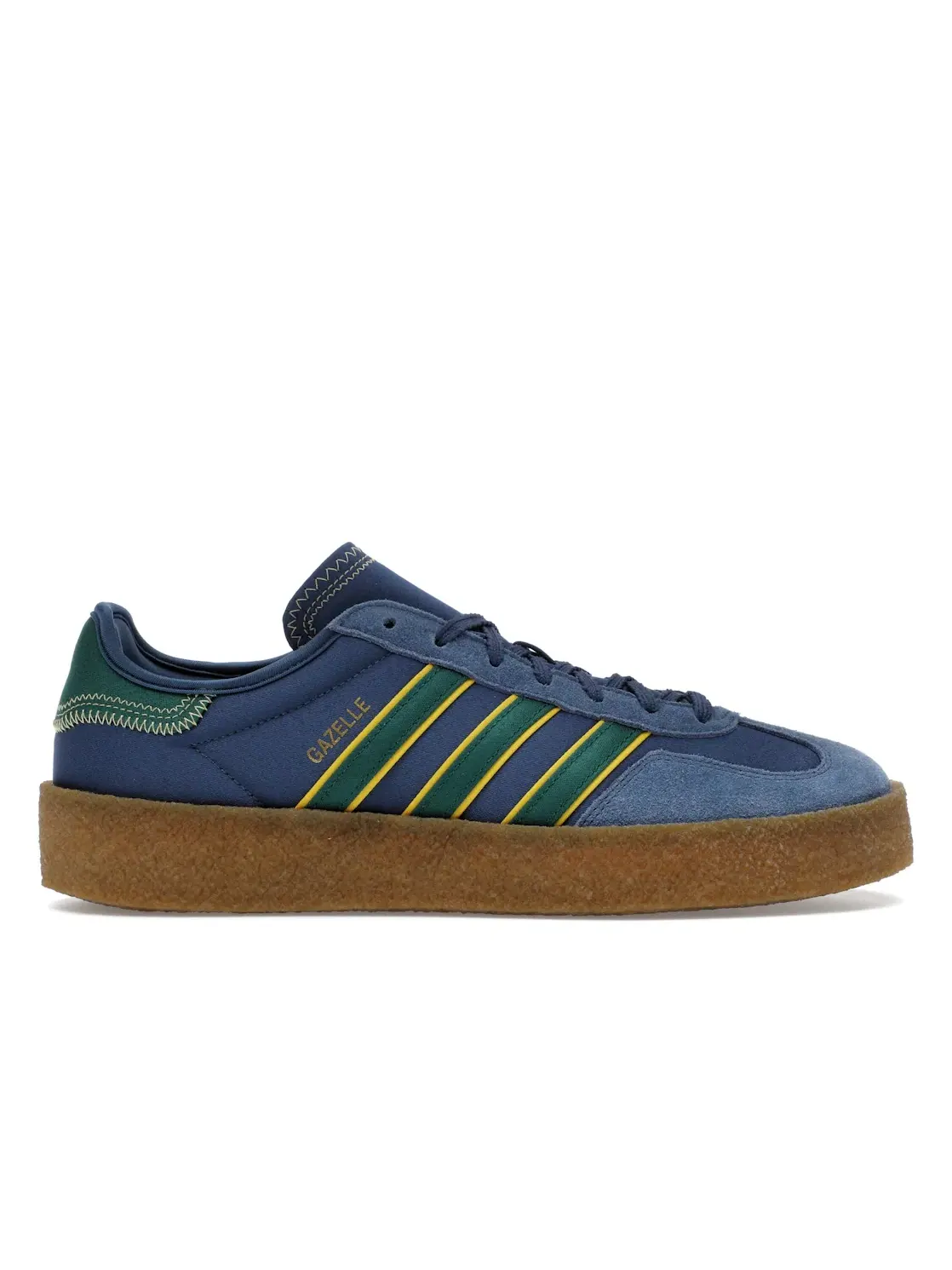 Мужские кроссовки lifestyle с замшевым верхом Adidas Gazelle Crepe — изображение 1 из 4, зеленый/желтый