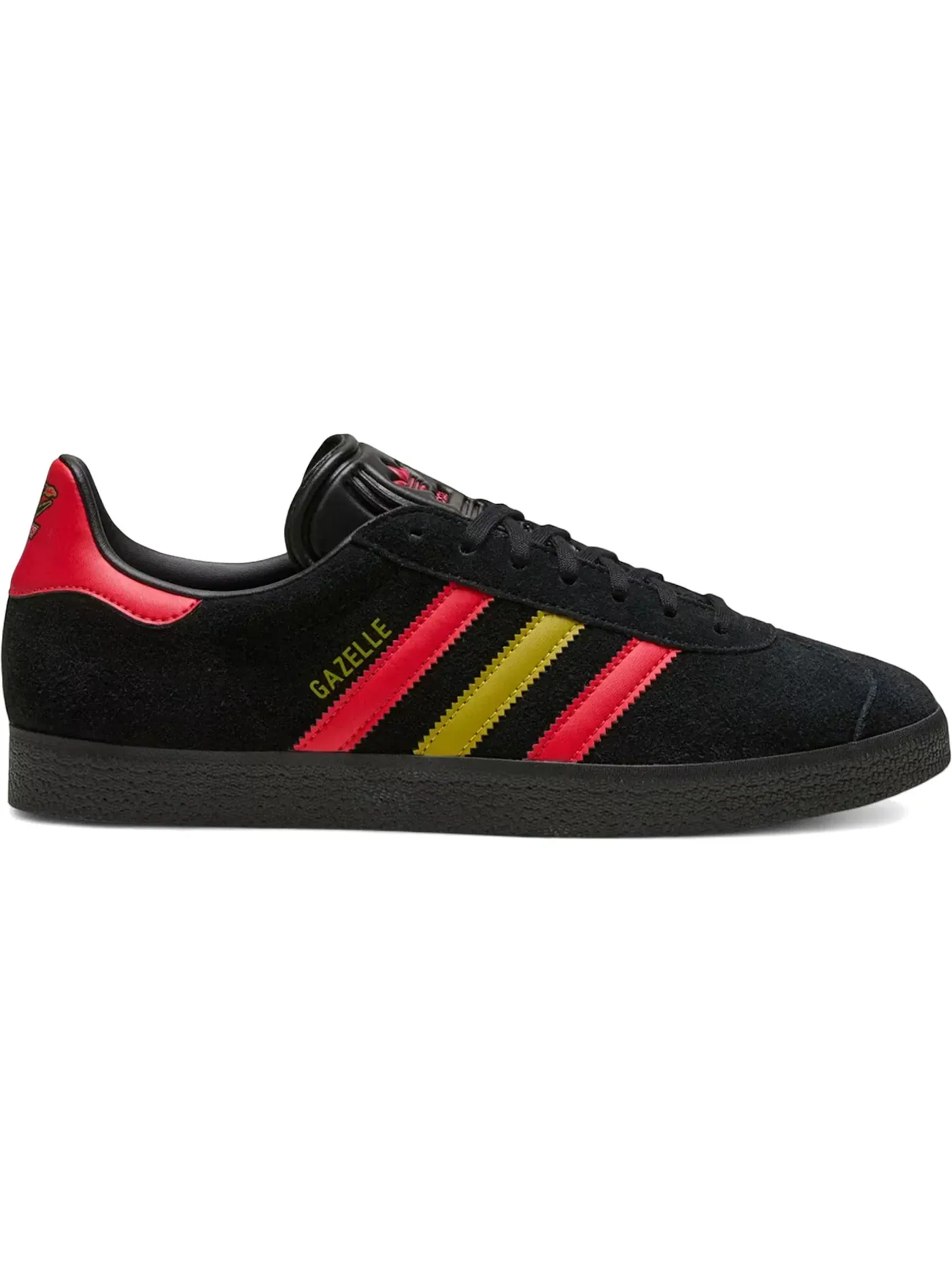 Мужские кроссовки Lifestyle Adidas Gazelle — изображение 1 из 1, черный/красный/оливковый