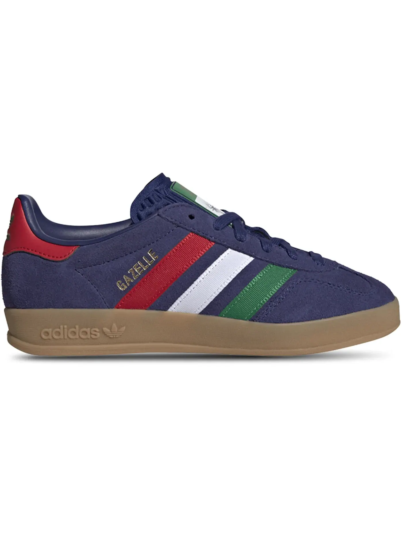 Детские кроссовки Lifestyle Adidas Gazelle Indoor — изображение 1 из 1, синий/зеленый