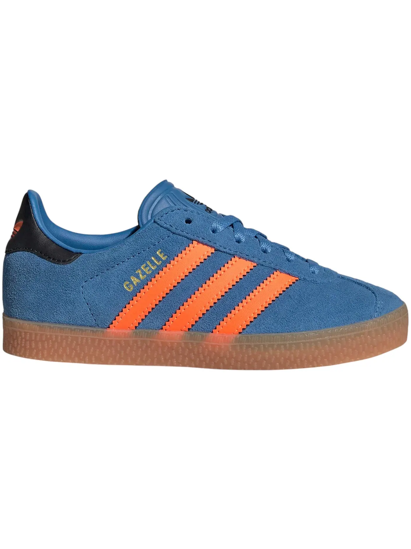 Детские кроссовки Lifestyle с замшевым верхом Adidas Gazelle — изображение 1 из 1, синий/оранжевый/черный