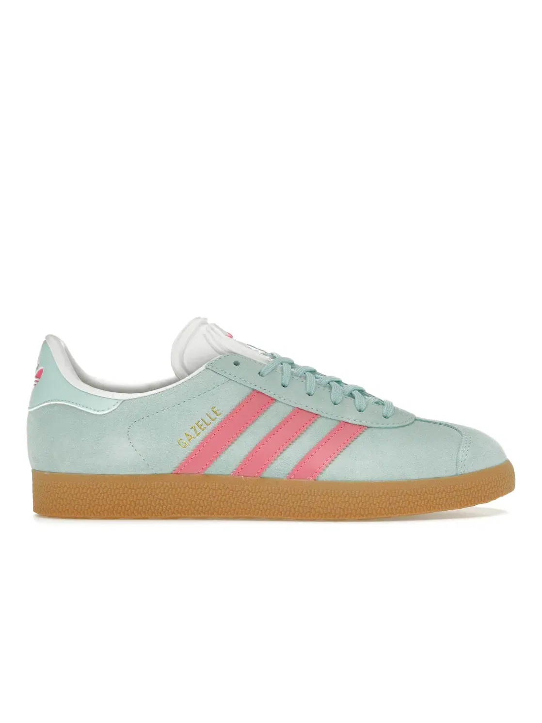 Женские кроссовки с замшевым верхом Adidas Gazelle — изображение 1 из 4, голубой/розовый