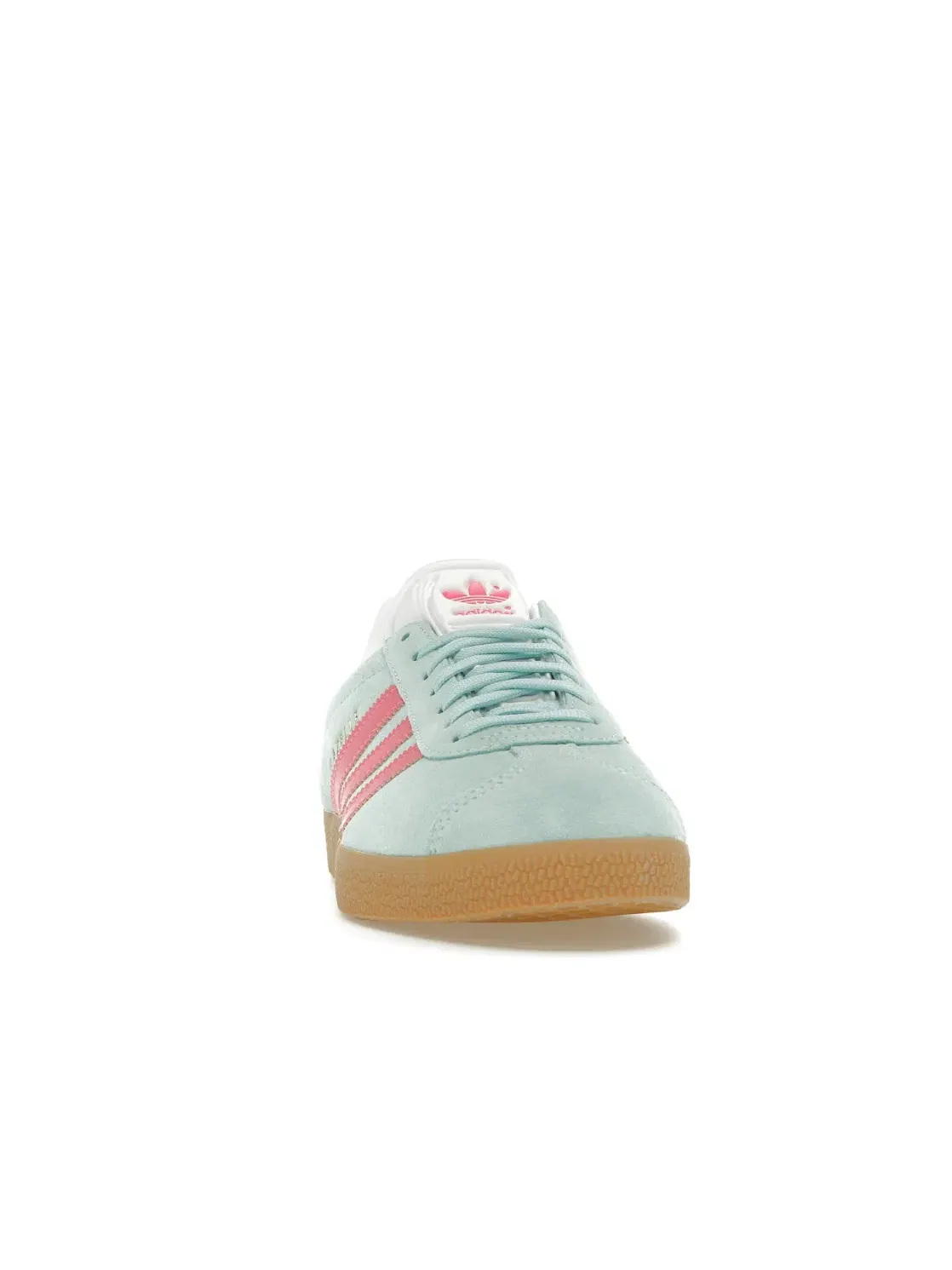 Женские кроссовки с замшевым верхом Adidas Gazelle — изображение 2 из 4, голубой/розовый