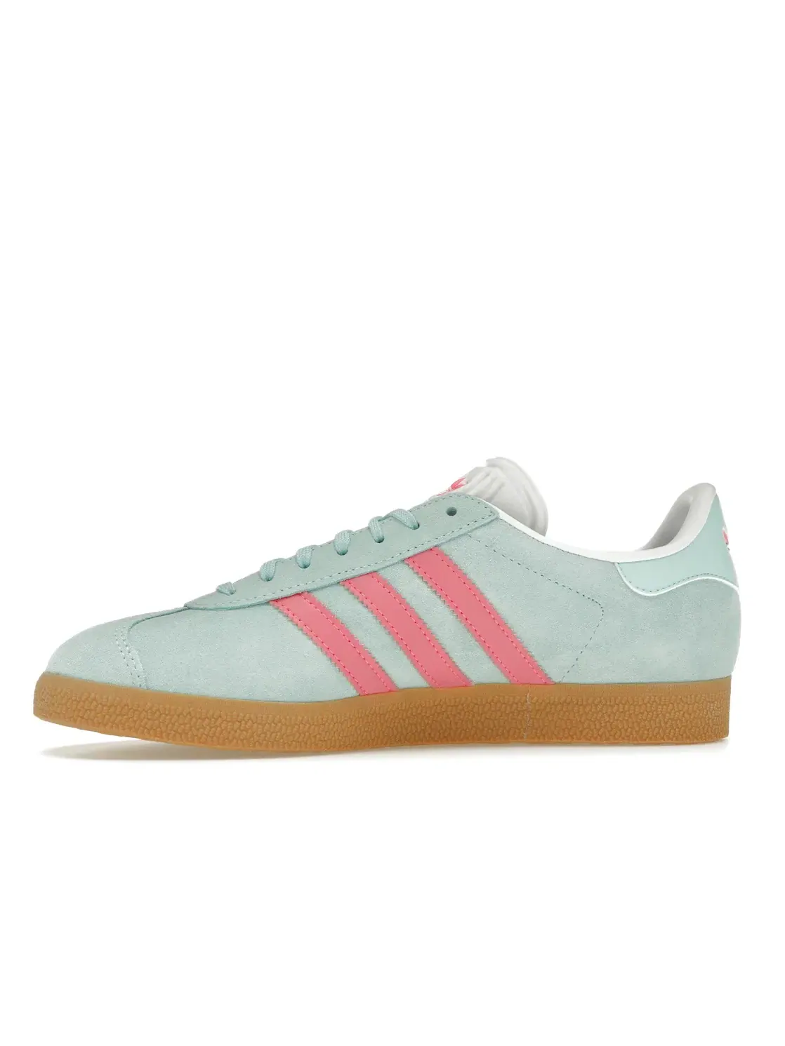 Женские кроссовки с замшевым верхом Adidas Gazelle — изображение 3 из 4, голубой/розовый