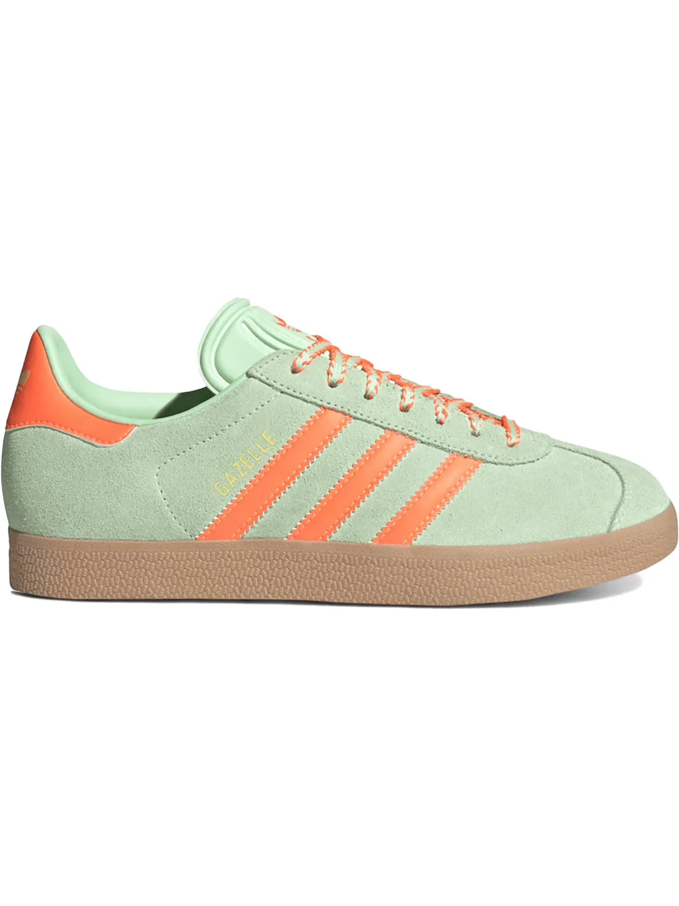 Женские кроссовки Lifestyle Adidas Gazelle — изображение 1 из 1, зеленый оранжевый