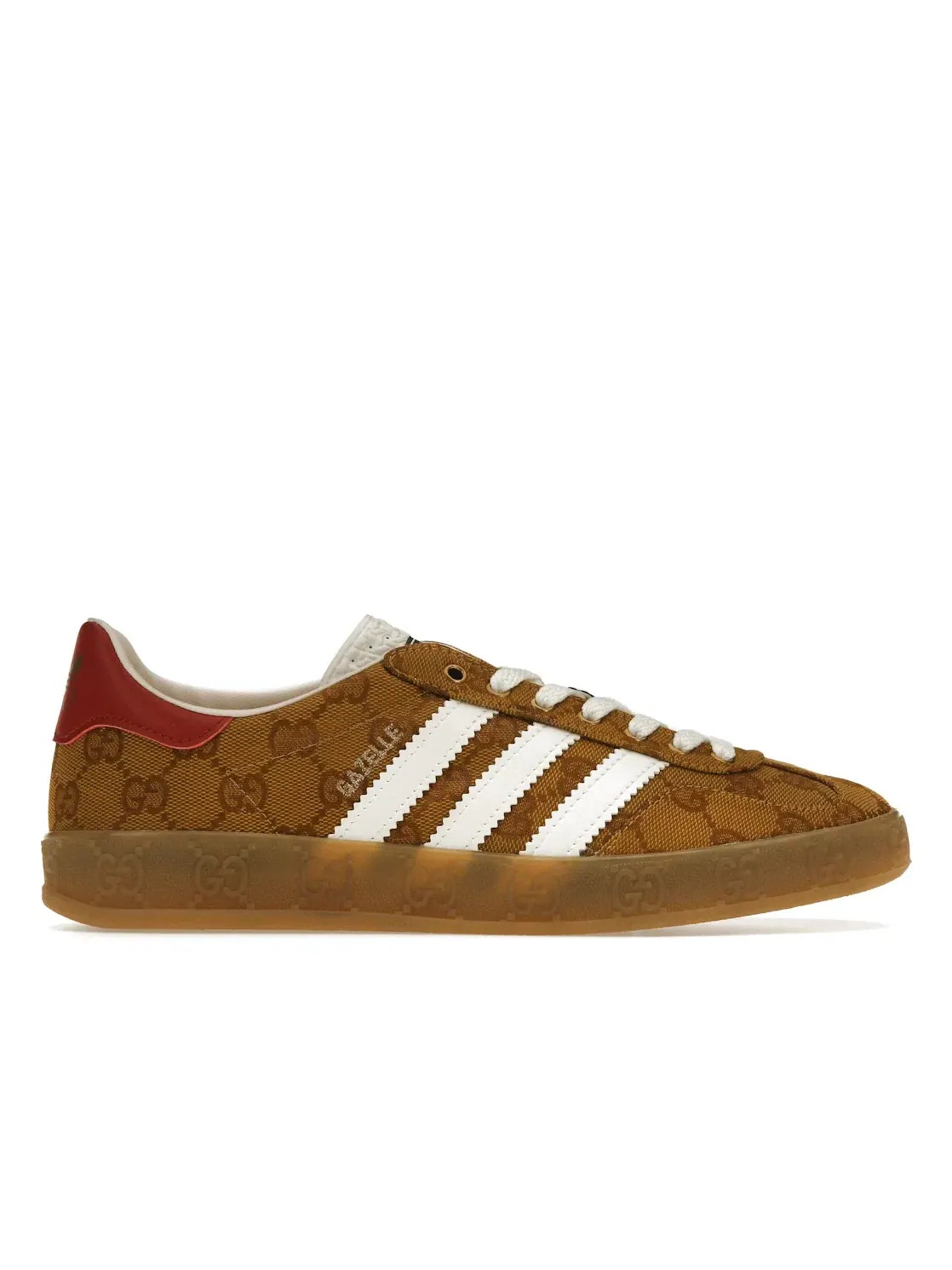 Женские кроссовки с принтом Adidas Gazelle Gucci Original GG — изображение 1 из 4, белый/красный