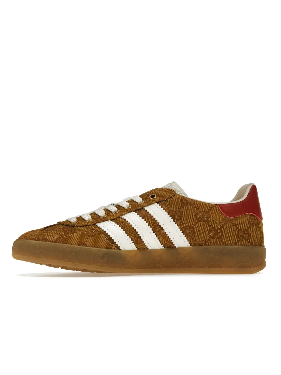 Женские кроссовки с принтом Adidas Gazelle Gucci Original GG — изображение 3 из 4, белый/красный