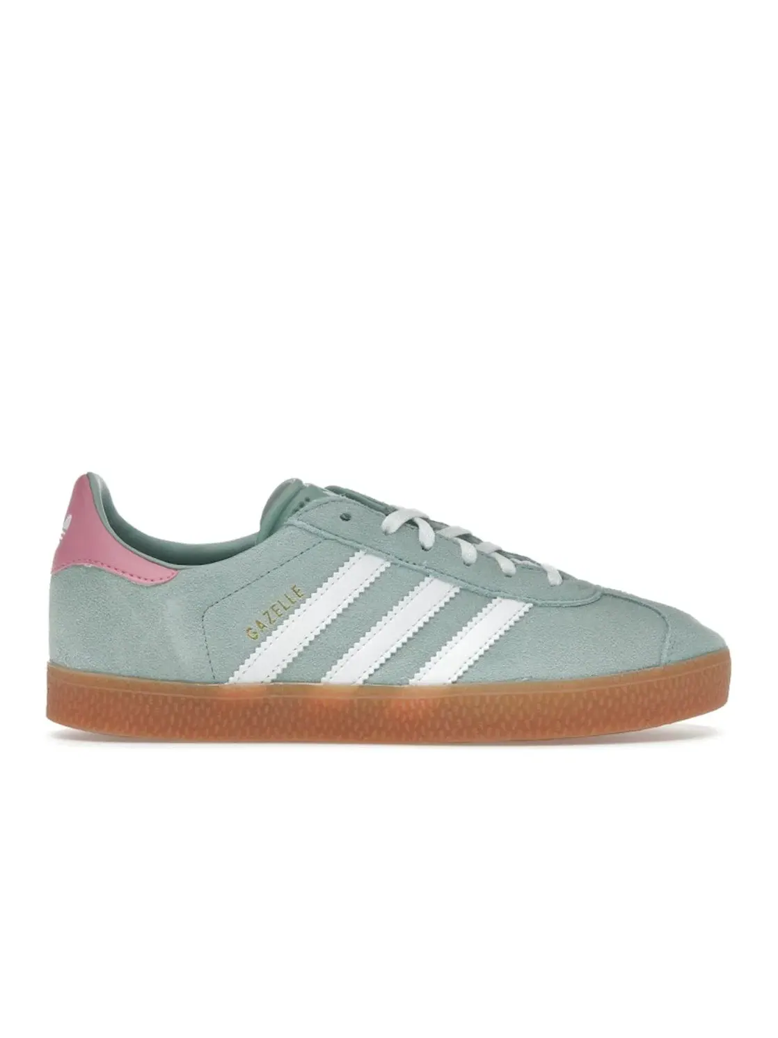Детские кроссовки Lifestyle Adidas Gazelle — изображение 1 из 4, зеленый/белый/розовый