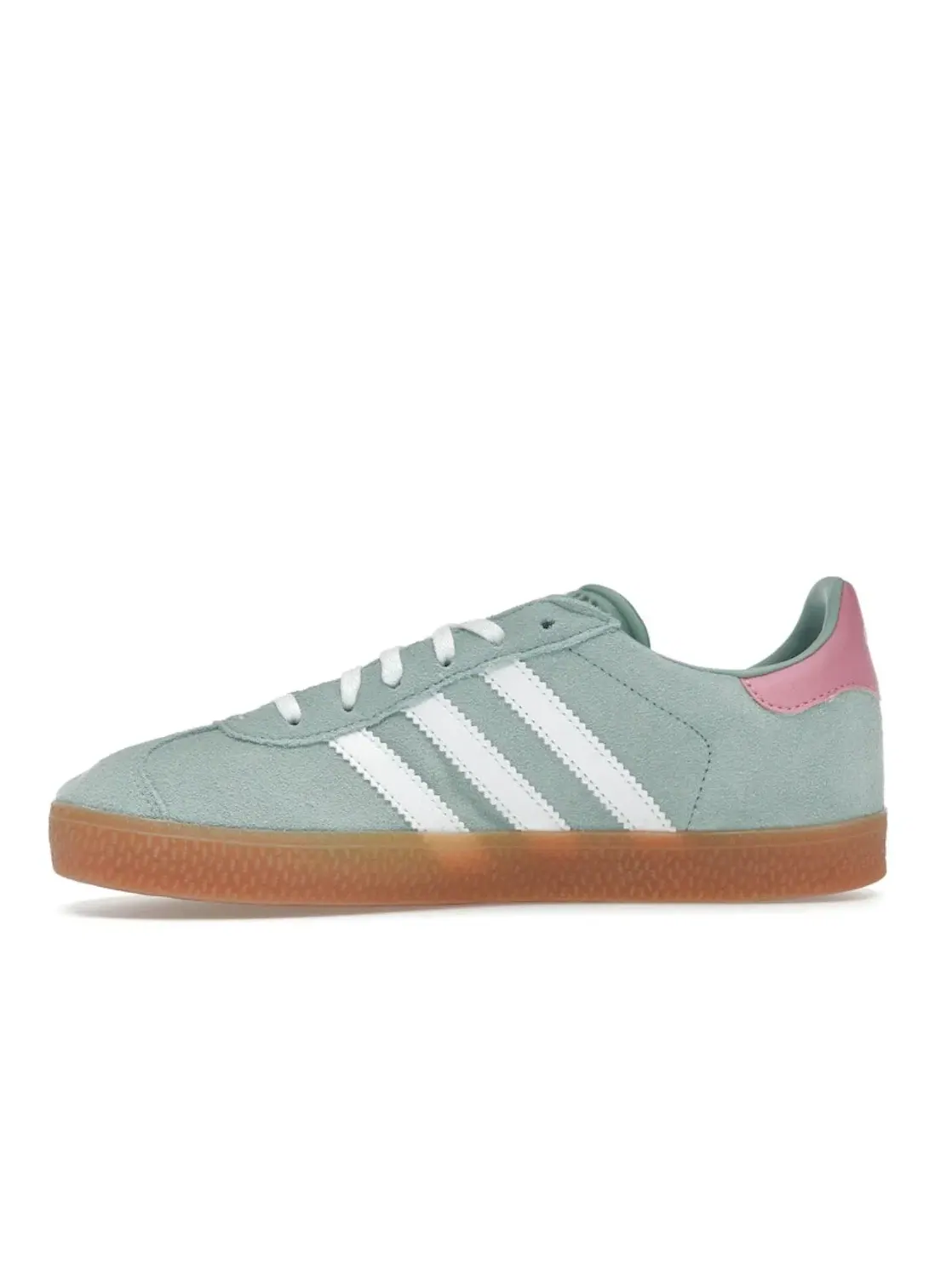 Детские кроссовки Lifestyle Adidas Gazelle — изображение 3 из 4, зеленый/белый/розовый