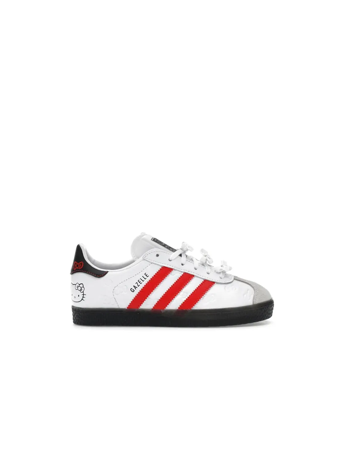 Детские кроссовки Lifestyle с принтом Adidas Gazelle — изображение 1 из 4, белый/красный/черный