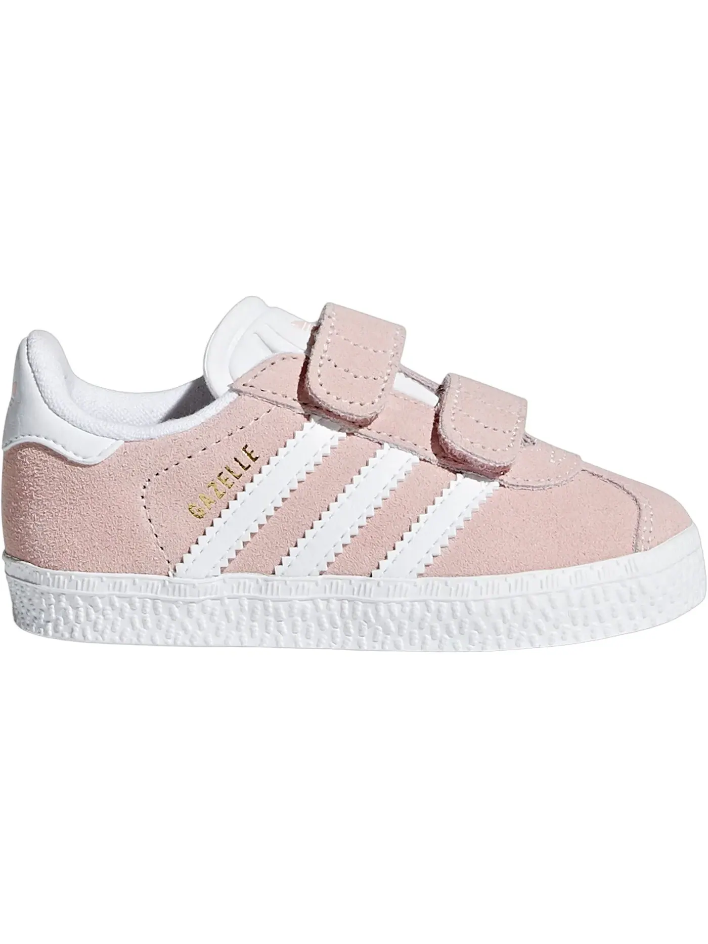 Детские кроссовки с замшевым верхом Adidas Gazelle — изображение 1 из 1, розовый белый