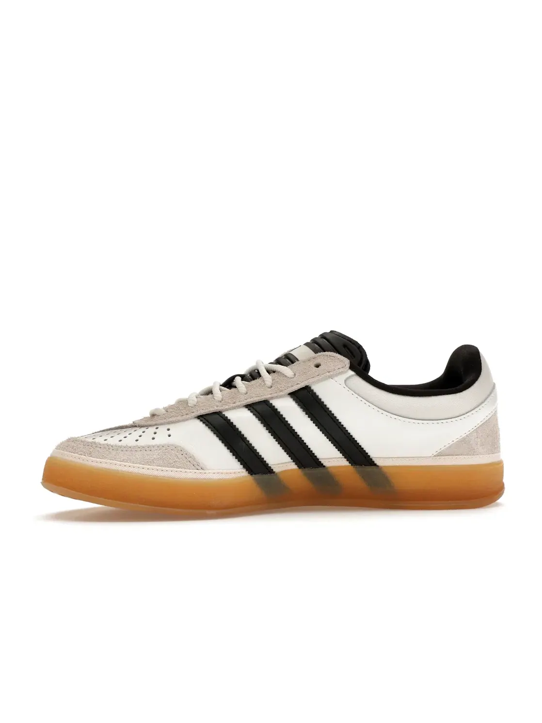 Мужские кроссовки из премиум-кожи с замшевыми вставками Adidas Gazelle Indoor Bad Bunny — изображение 3 из 4, белый черный
