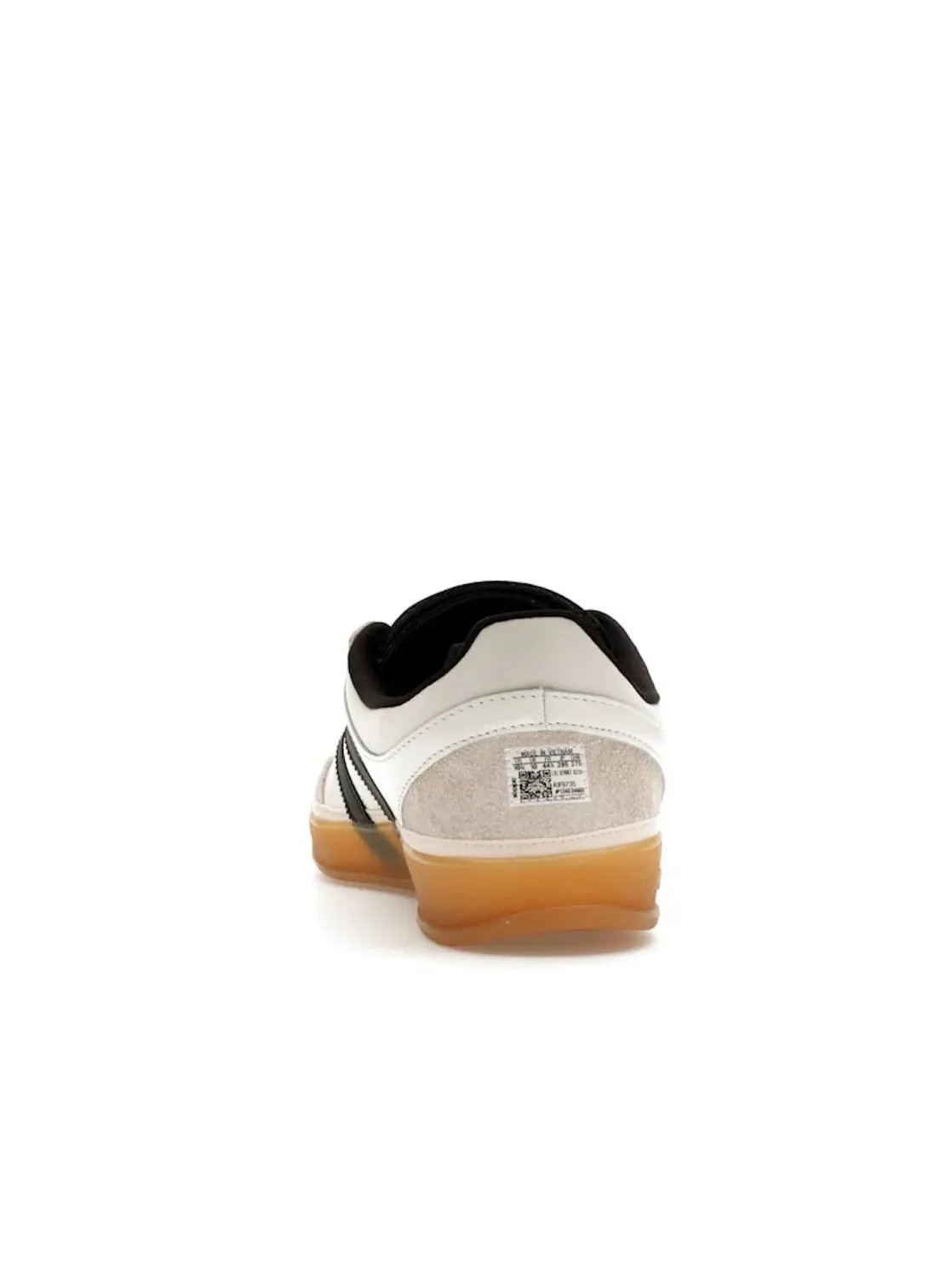Мужские кроссовки из премиум-кожи с замшевыми вставками Adidas Gazelle Indoor Bad Bunny — изображение 4 из 4, белый черный