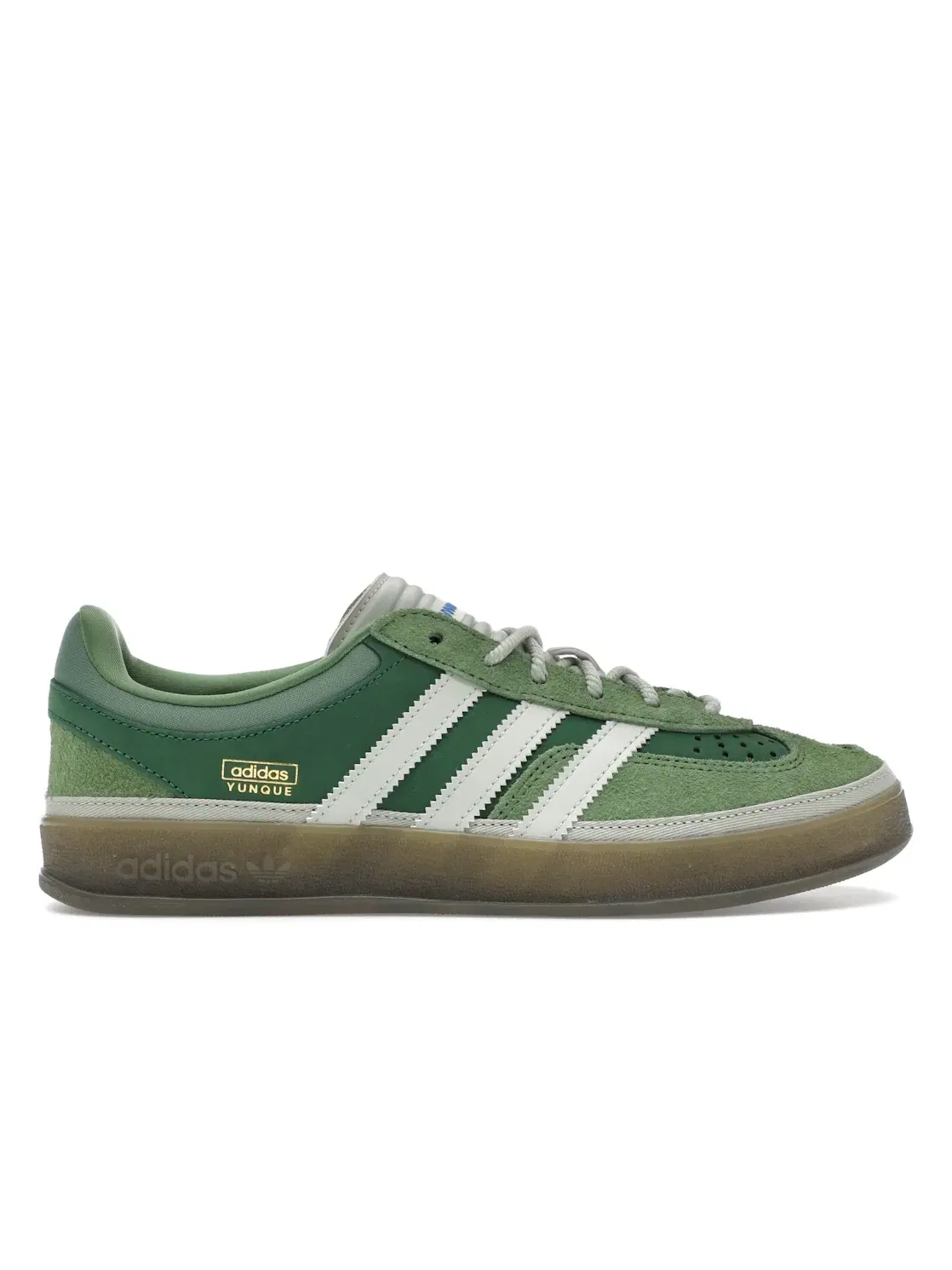 Мужские кроссовки Lifestyle с коллаборацией Bad Bunny Adidas Gazelle Indoor — изображение 1 из 4, зеленый/зеленый/зеленый