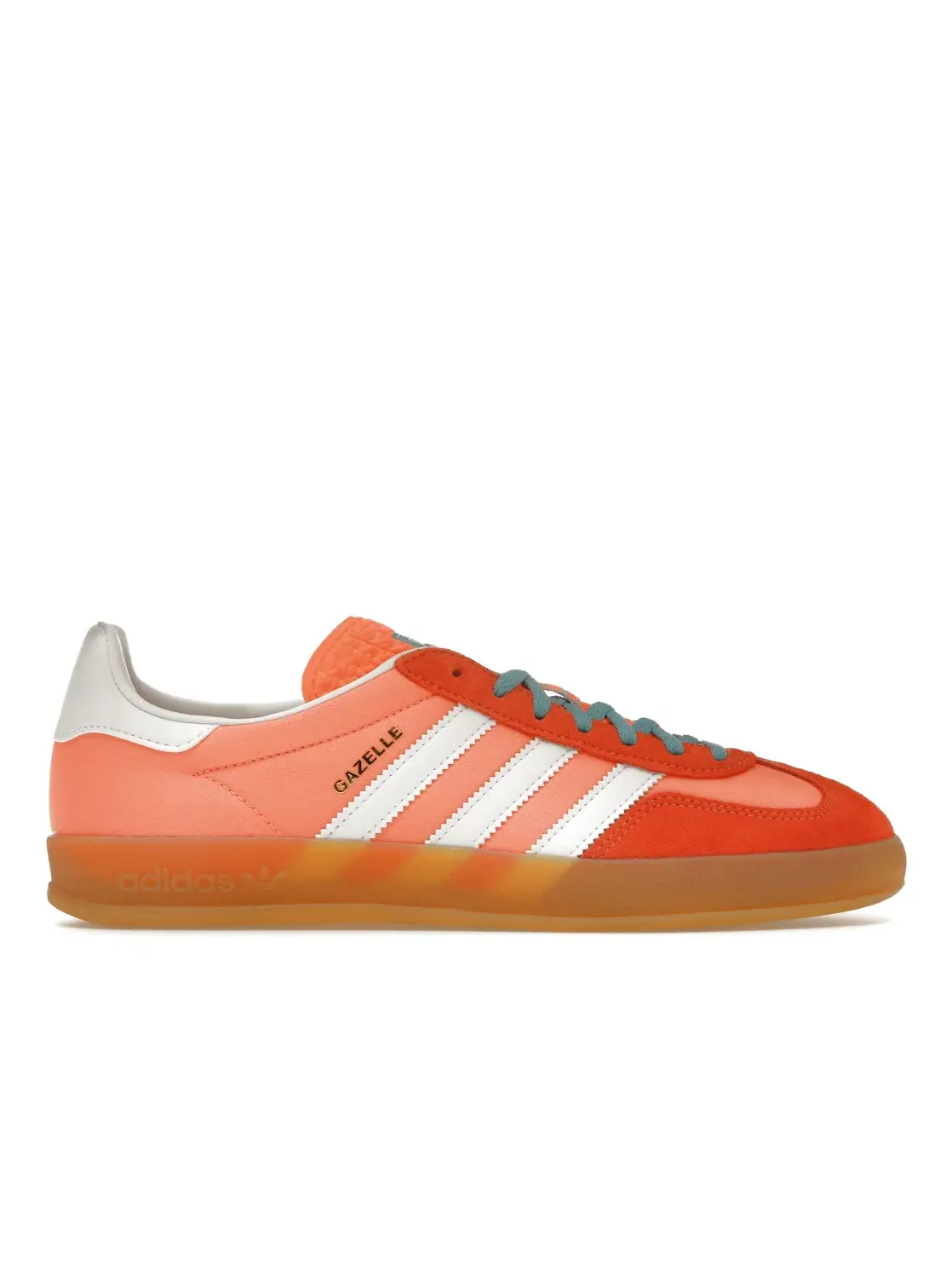 Мужские кроссовки с замшевыми вставками Adidas Gazelle Indoor Adidas — изображение 1 из 4, оранжевый белый