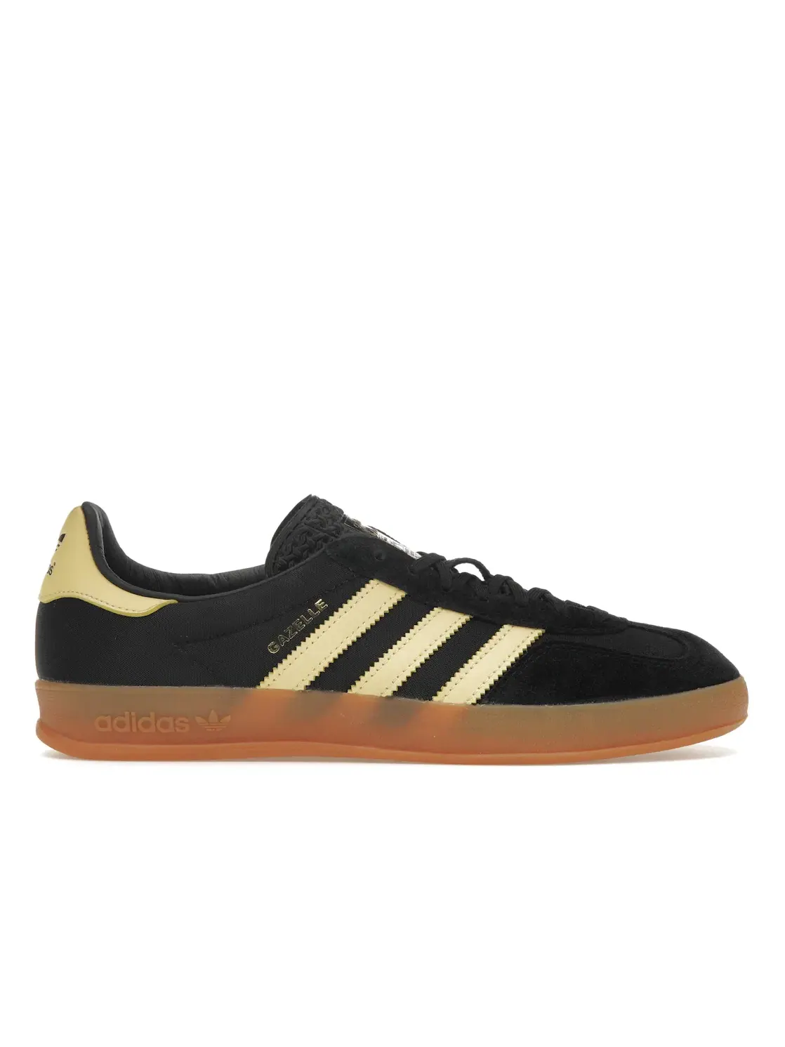 Мужские кроссовки с замшевым верхом Adidas Gazelle Indoor — изображение 1 из 4, черный/желтый