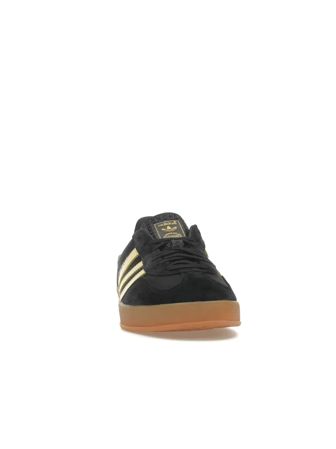 Мужские кроссовки с замшевым верхом Adidas Gazelle Indoor — изображение 2 из 4, черный/желтый