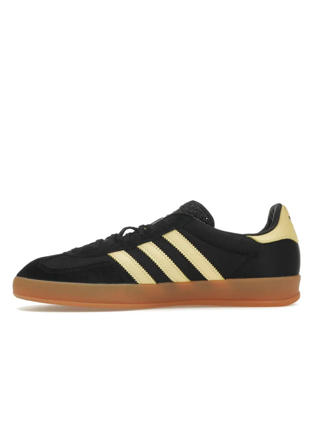 Мужские кроссовки с замшевым верхом Adidas Gazelle Indoor — изображение 3 из 4, черный/желтый