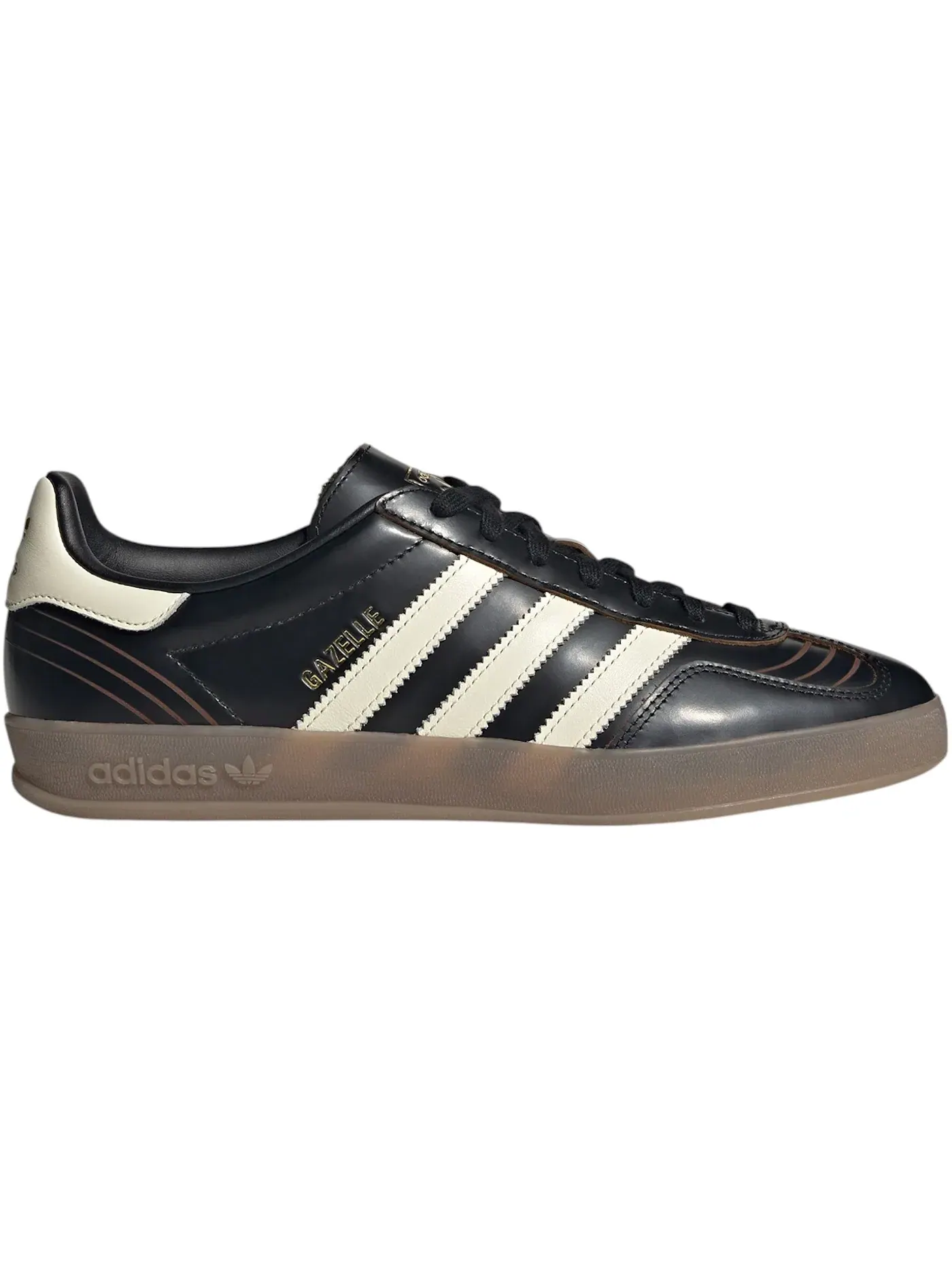 Мужские кроссовки Lifestyle Adidas Gazelle Indoor — изображение 1 из 1, черный/кремовый белый