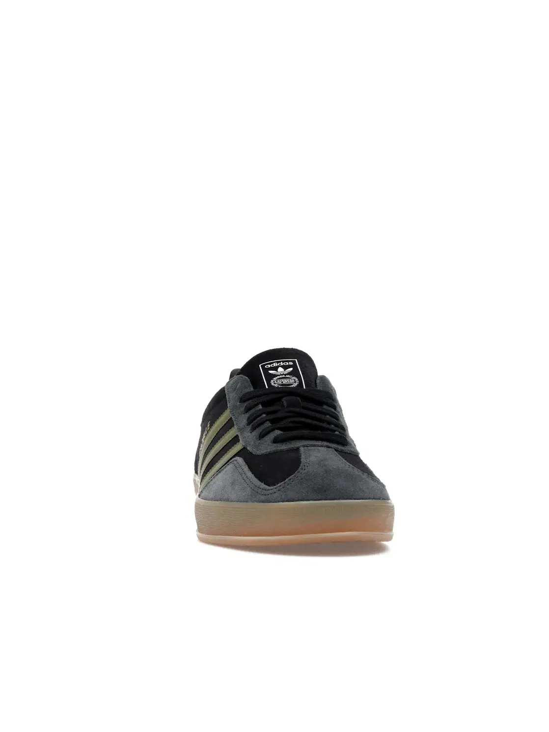 Мужские кроссовки Lifestyle Adidas Gazelle Indoor — изображение 2 из 4, черный оливковый