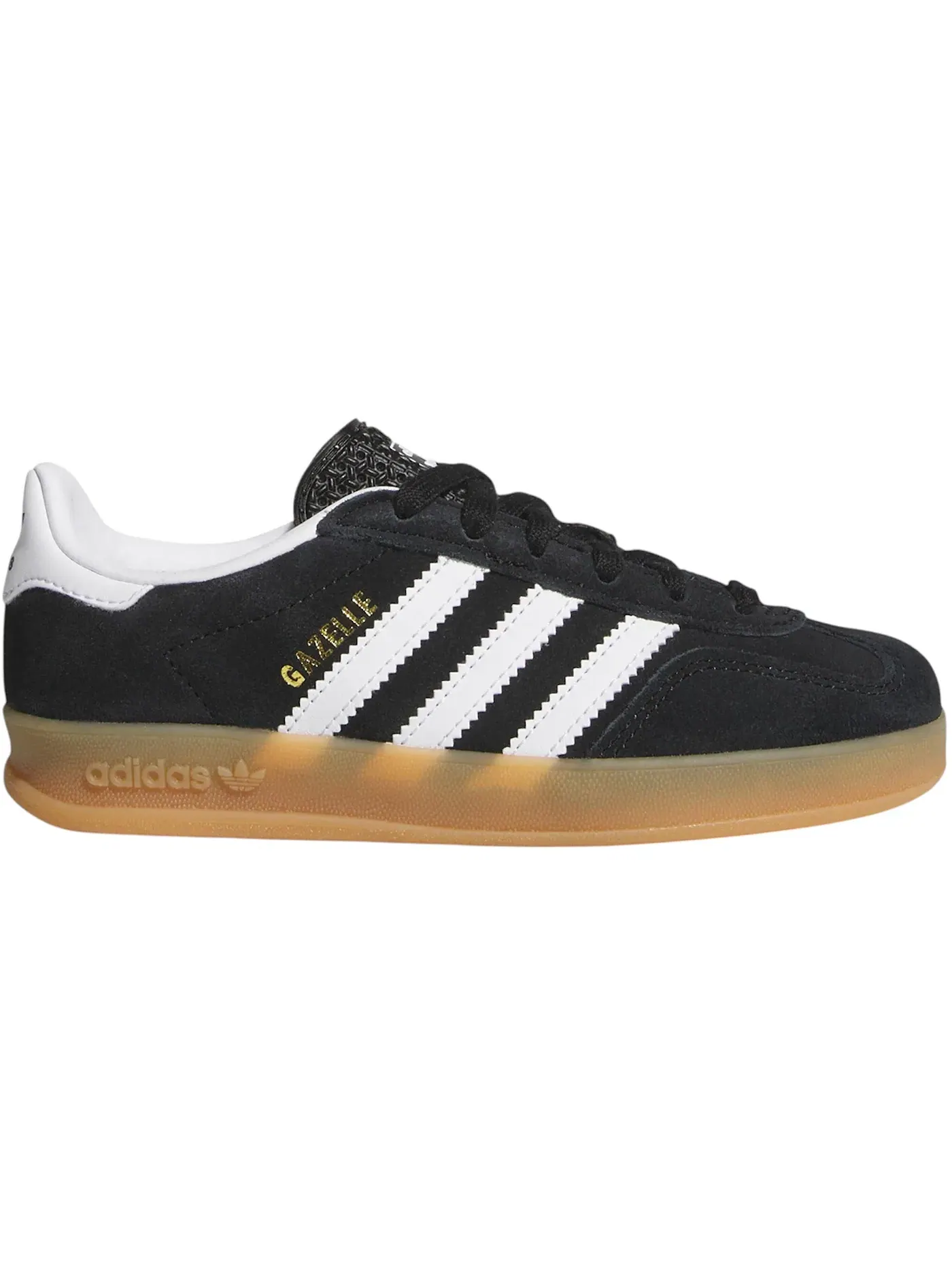 Детские кроссовки Lifestyle Adidas Gazelle Indoor — изображение 1 из 1, черный белый