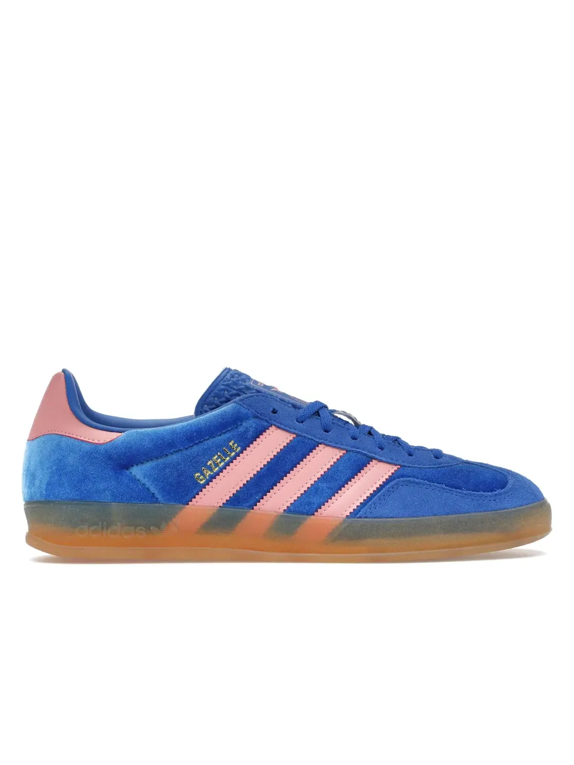 Женские кроссовки с замшевым верхом Adidas Gazelle Indoor — изображение 1 из 4, синий/розовый
