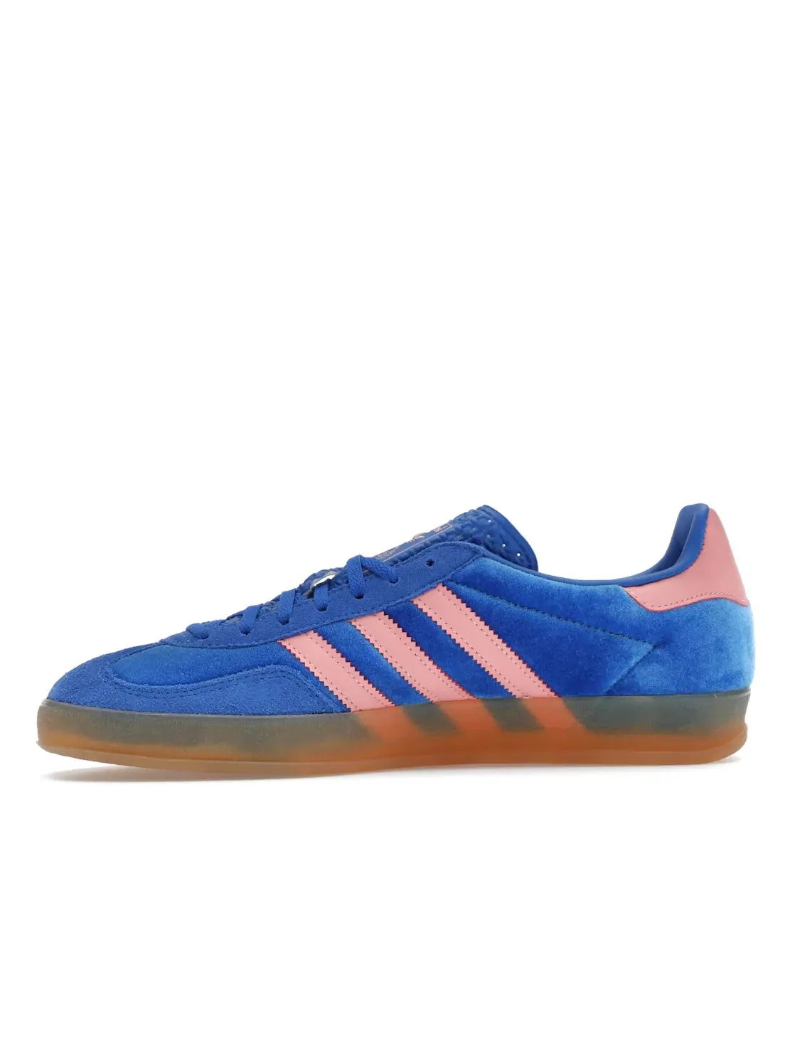 Женские кроссовки с замшевым верхом Adidas Gazelle Indoor — изображение 3 из 4, синий/розовый