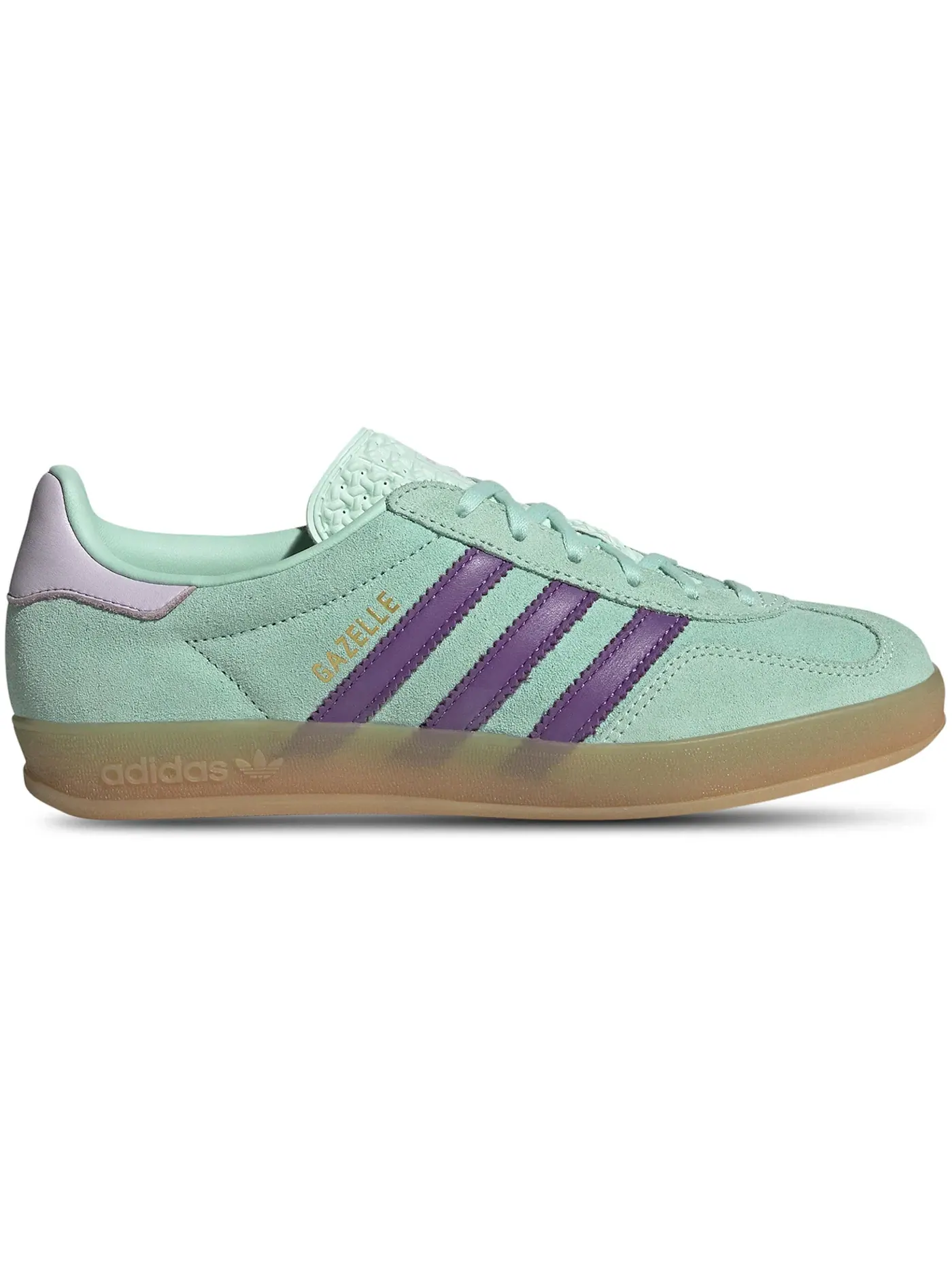 Женские кроссовки с замшевым верхом Adidas Gazelle Indoor — изображение 1 из 1, прозрачный фиолетовый