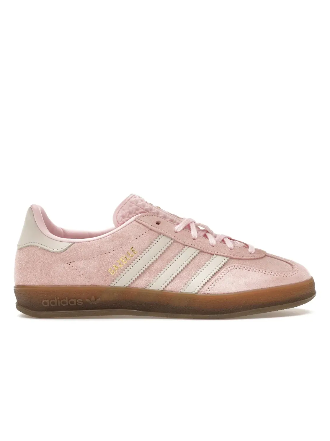 Женские кроссовки с низким профилем Adidas Gazelle Indoor — изображение 1 из 4, прозрачный розовый белый