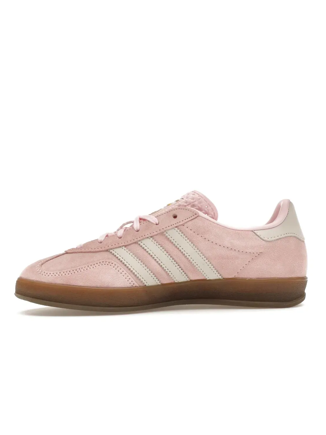 Женские кроссовки с низким профилем Adidas Gazelle Indoor — изображение 3 из 4, прозрачный розовый белый
