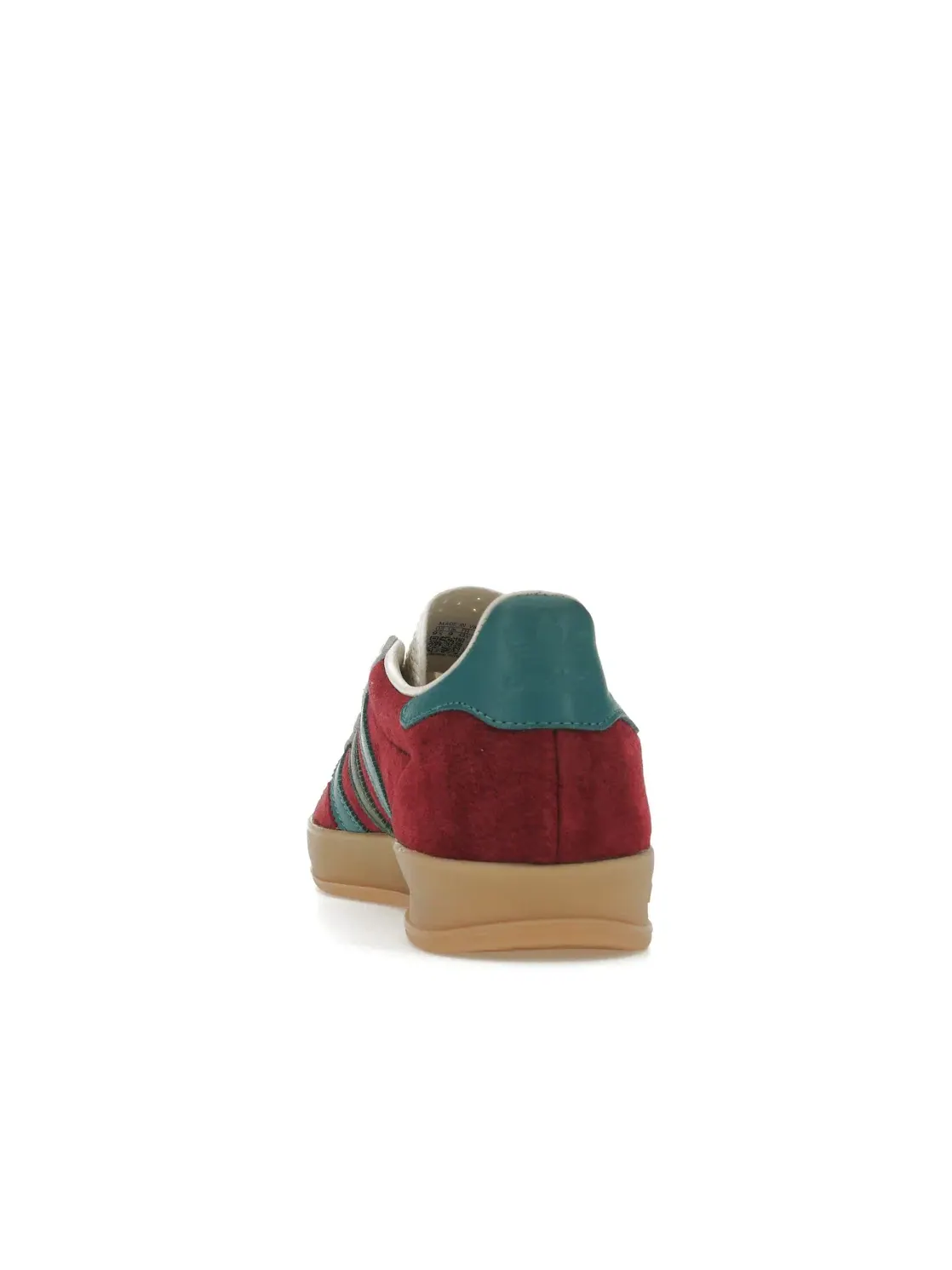 Мужские кроссовки с замшевым верхом Adidas Gazelle Indoor — изображение 4 из 4, бордовый//зеленый