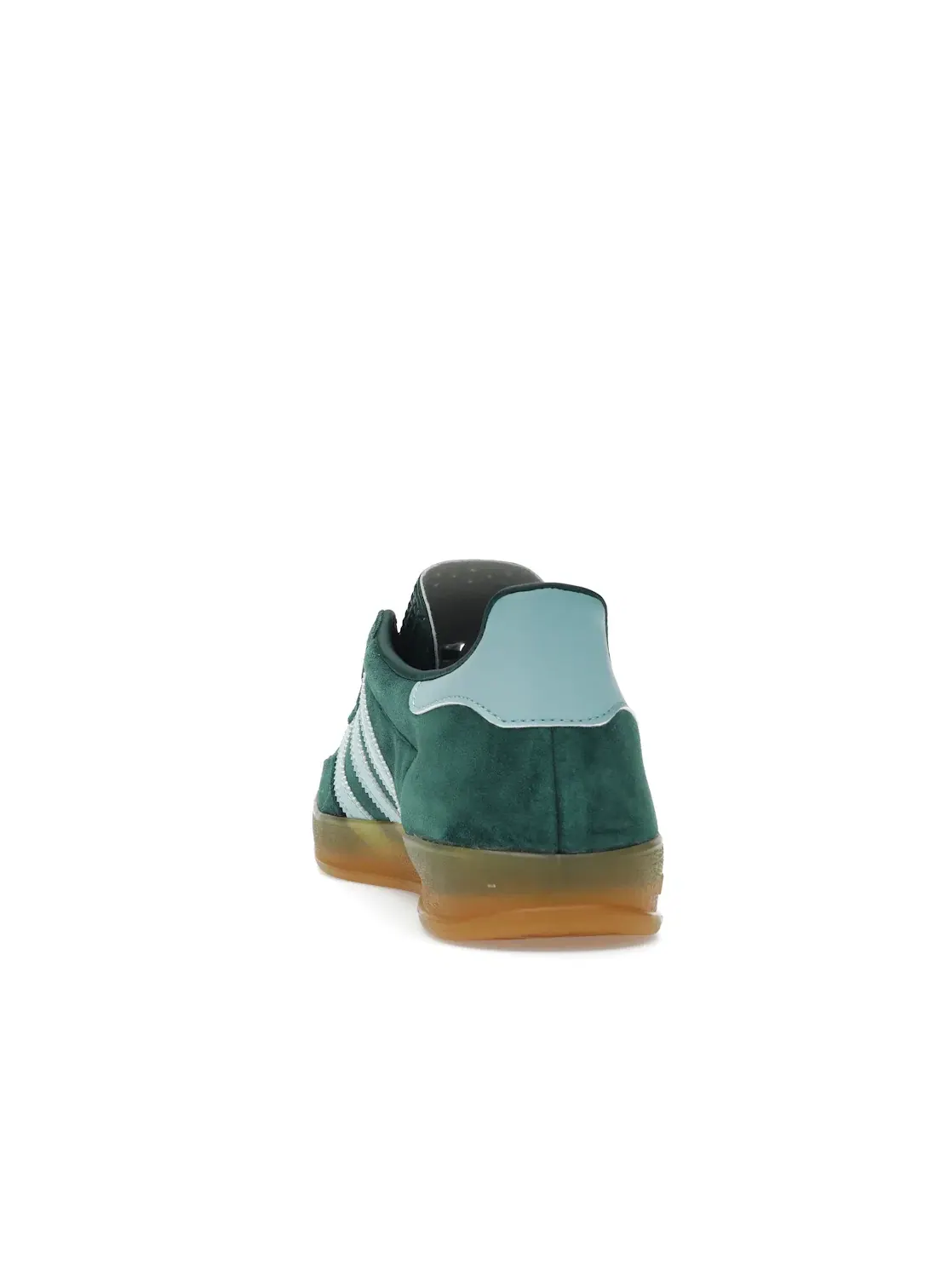 Мужские кроссовки для повседневной носки с замшевым верхом Adidas Gazelle Indoor — изображение 4 из 4, зеленый//золотистый