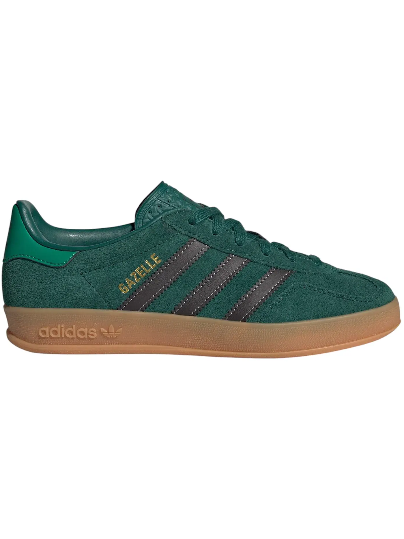 Детские кроссовки Lifestyle Adidas Gazelle Indoor — изображение 1 из 1, зеленый//зеленый