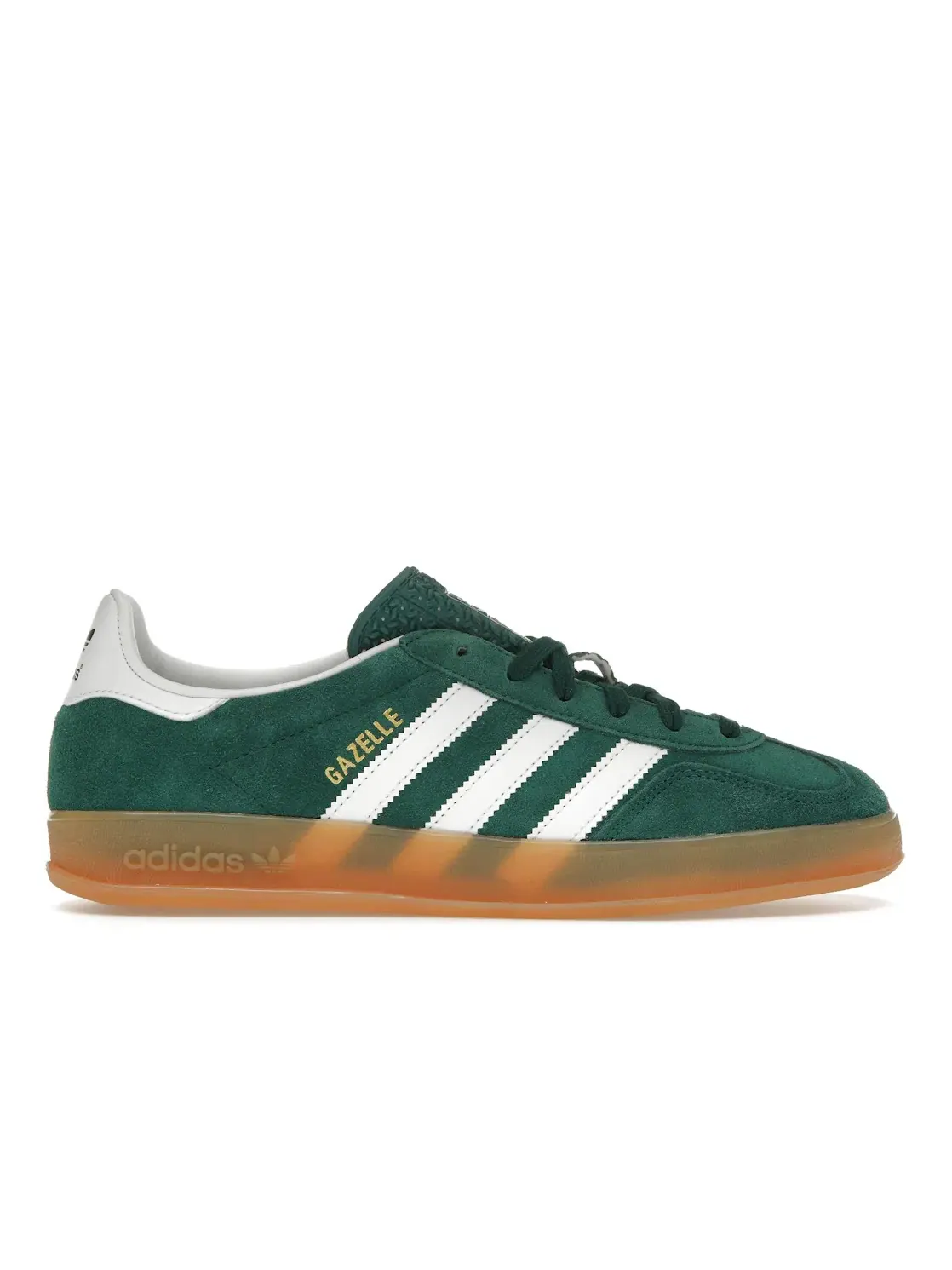 Мужские кроссовки из замши с принтом Adidas Gazelle Indoor — изображение 1 из 4, зеленый/белый