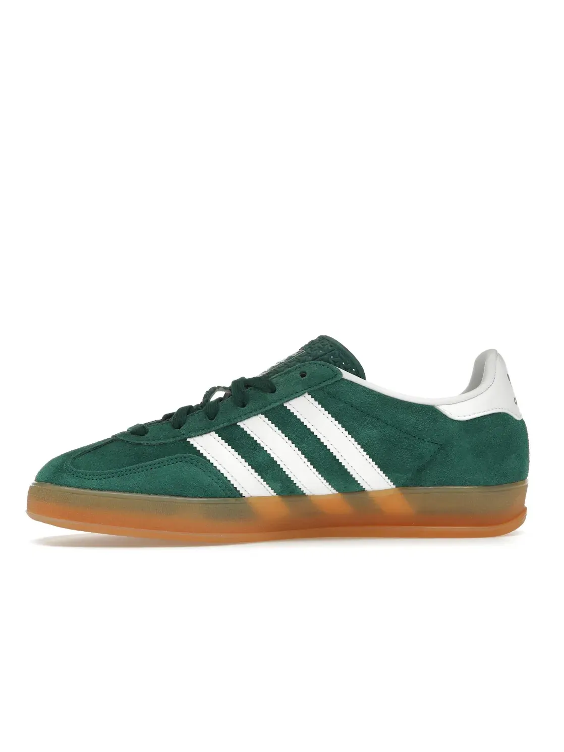 Мужские кроссовки из замши с принтом Adidas Gazelle Indoor — изображение 3 из 4, зеленый/белый