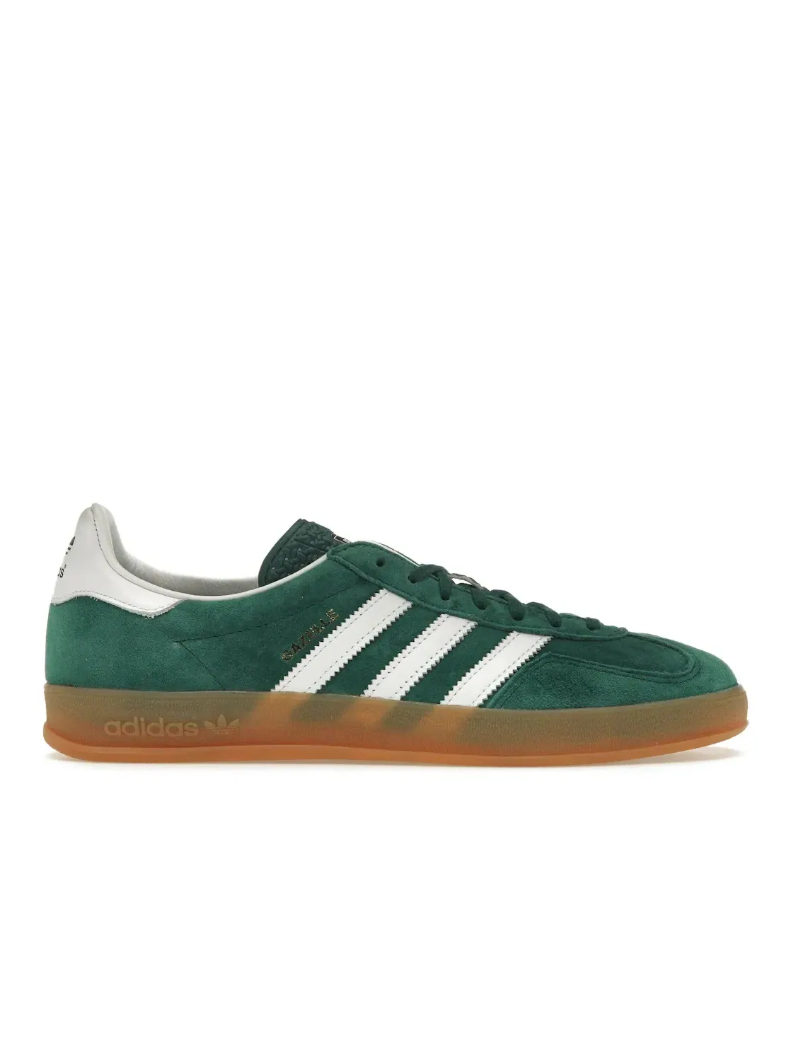 Мужские кроссовки с замшевым верхом Adidas Gazelle Indoor — изображение 1 из 4, зеленый/белый