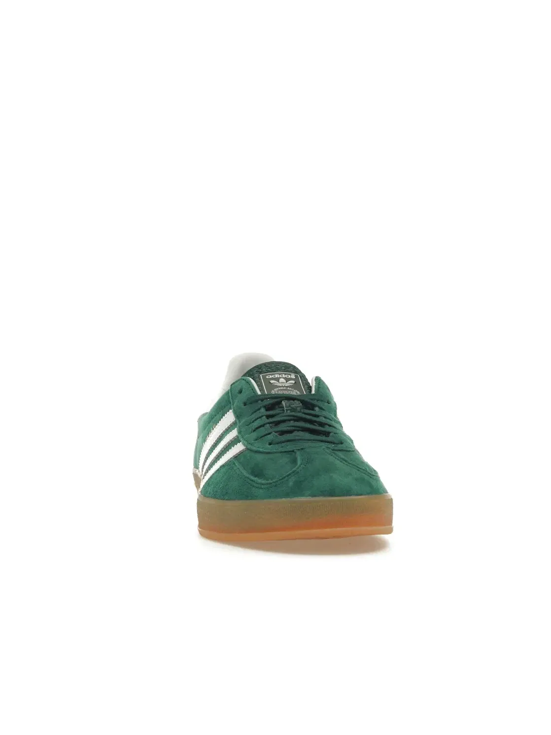 Мужские кроссовки с замшевым верхом Adidas Gazelle Indoor — изображение 2 из 4, зеленый/белый