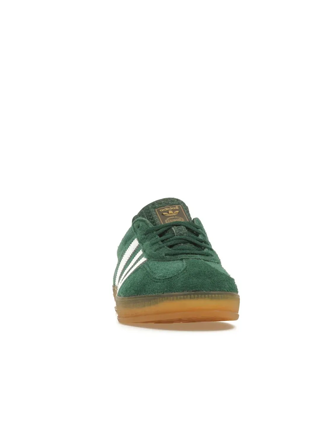 Женские кроссовки с замшевым верхом Adidas Gazelle Indoor — изображение 2 из 4, зеленый/белый/розовый