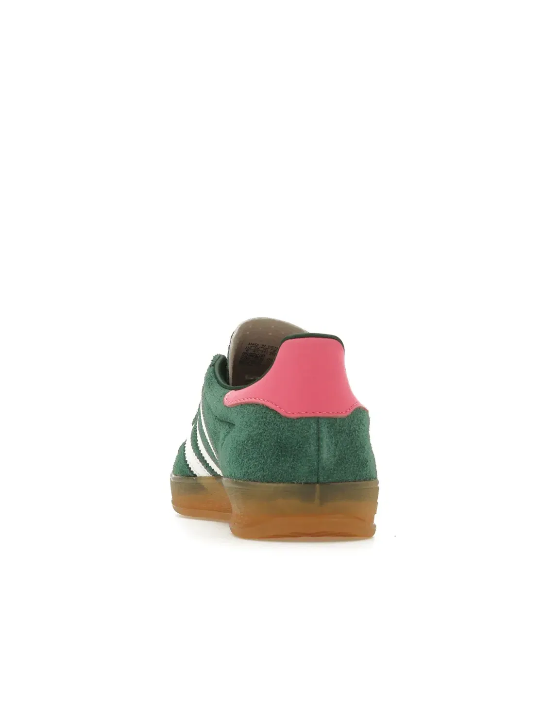 Женские кроссовки с замшевым верхом Adidas Gazelle Indoor — изображение 4 из 4, зеленый/белый/розовый