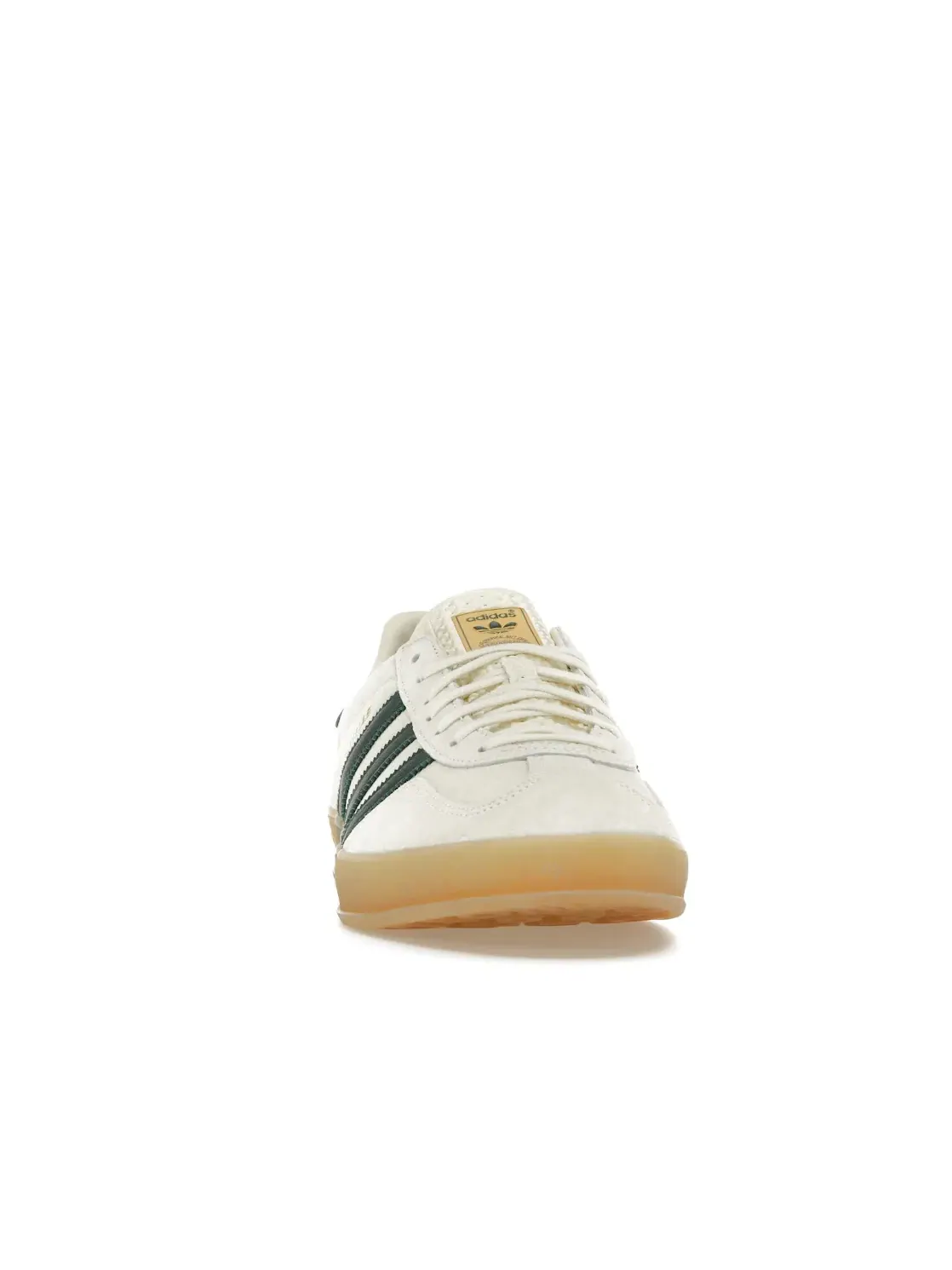 Мужские кроссовки с ретро-дизайном Adidas Gazelle Indoor — изображение 2 из 4, кремовый белый зеленый