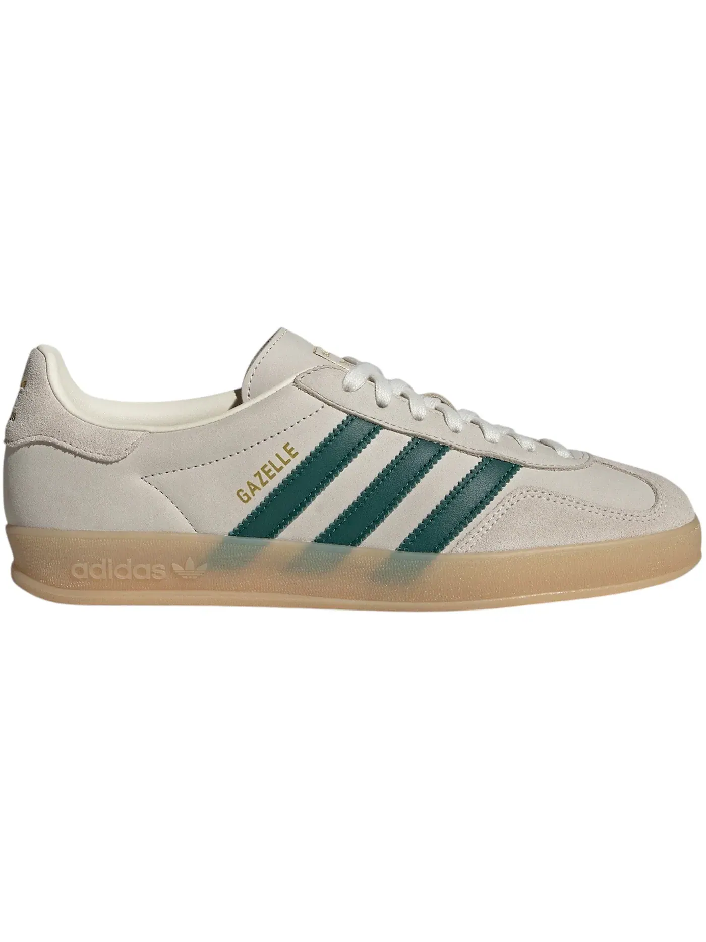 Мужские кроссовки Lifestyle Adidas Gazelle Indoor — изображение 1 из 1, кремовый белый/зеленый