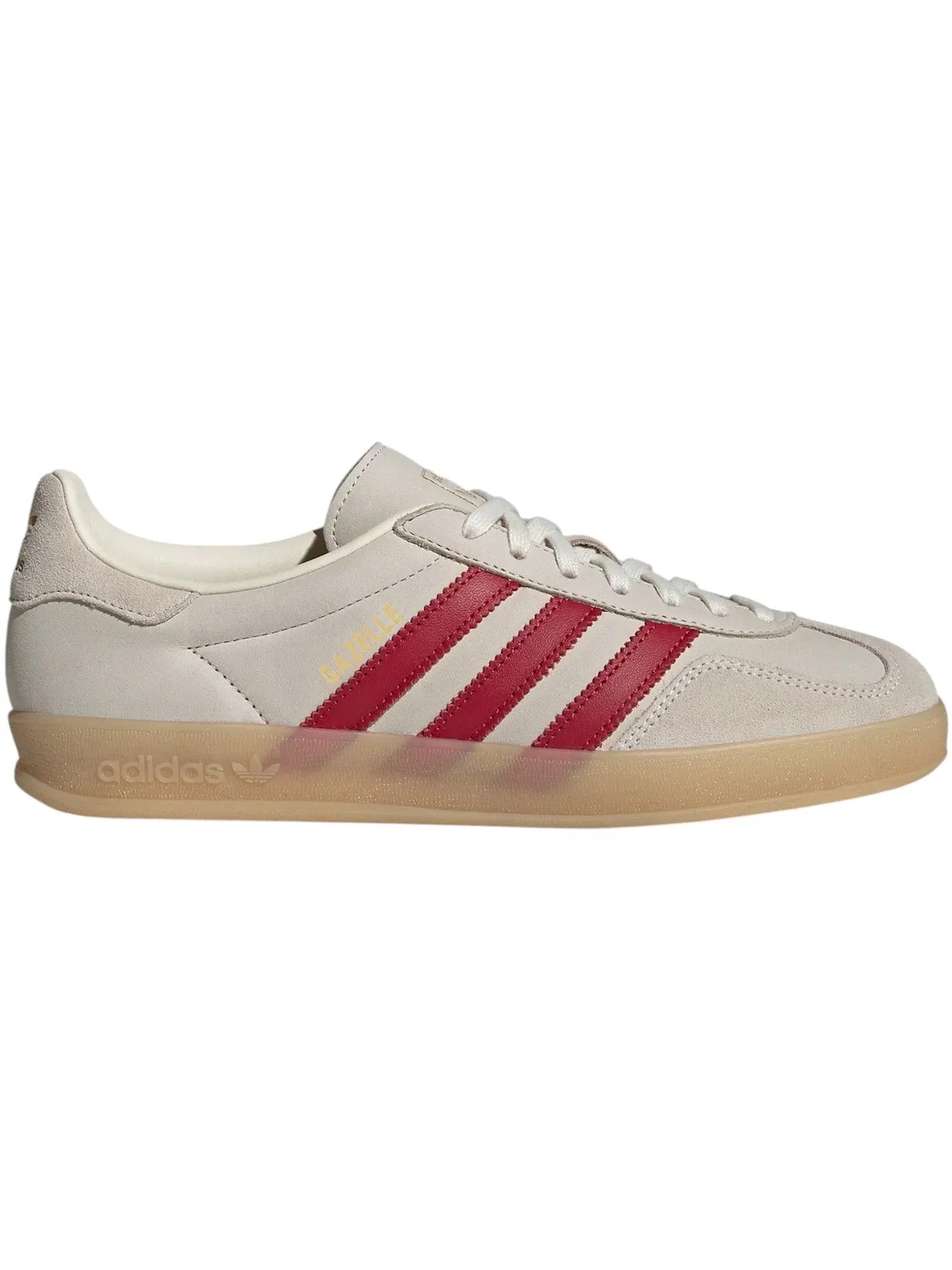 Мужские кроссовки Lifestyle Adidas Gazelle Indoor — изображение 1 из 1, кремовый белый/красный
