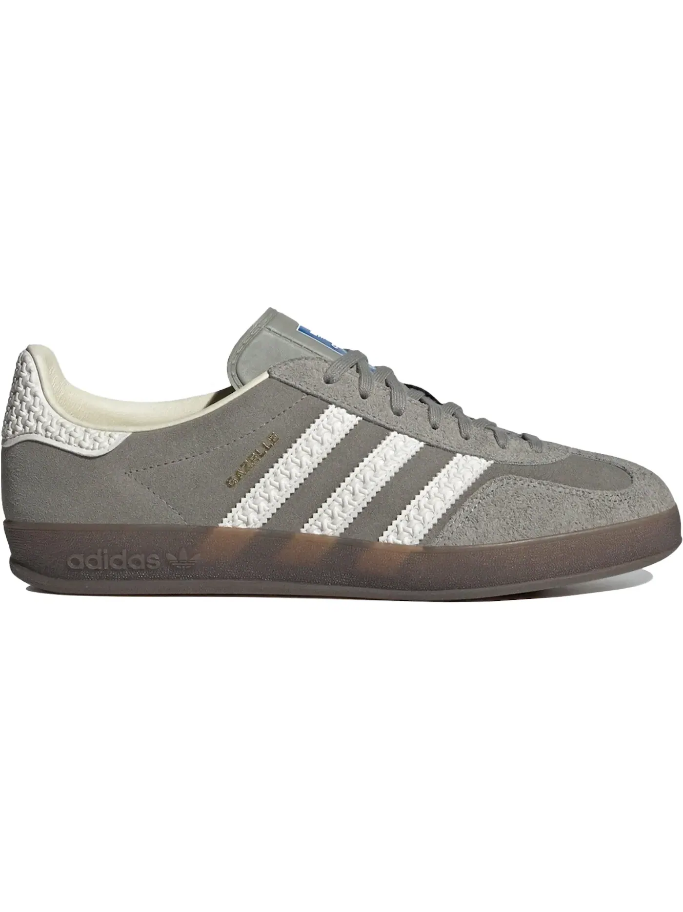 Мужские кроссовки Lifestyle Adidas Gazelle Indoor — изображение 1 из 1, серый/белый