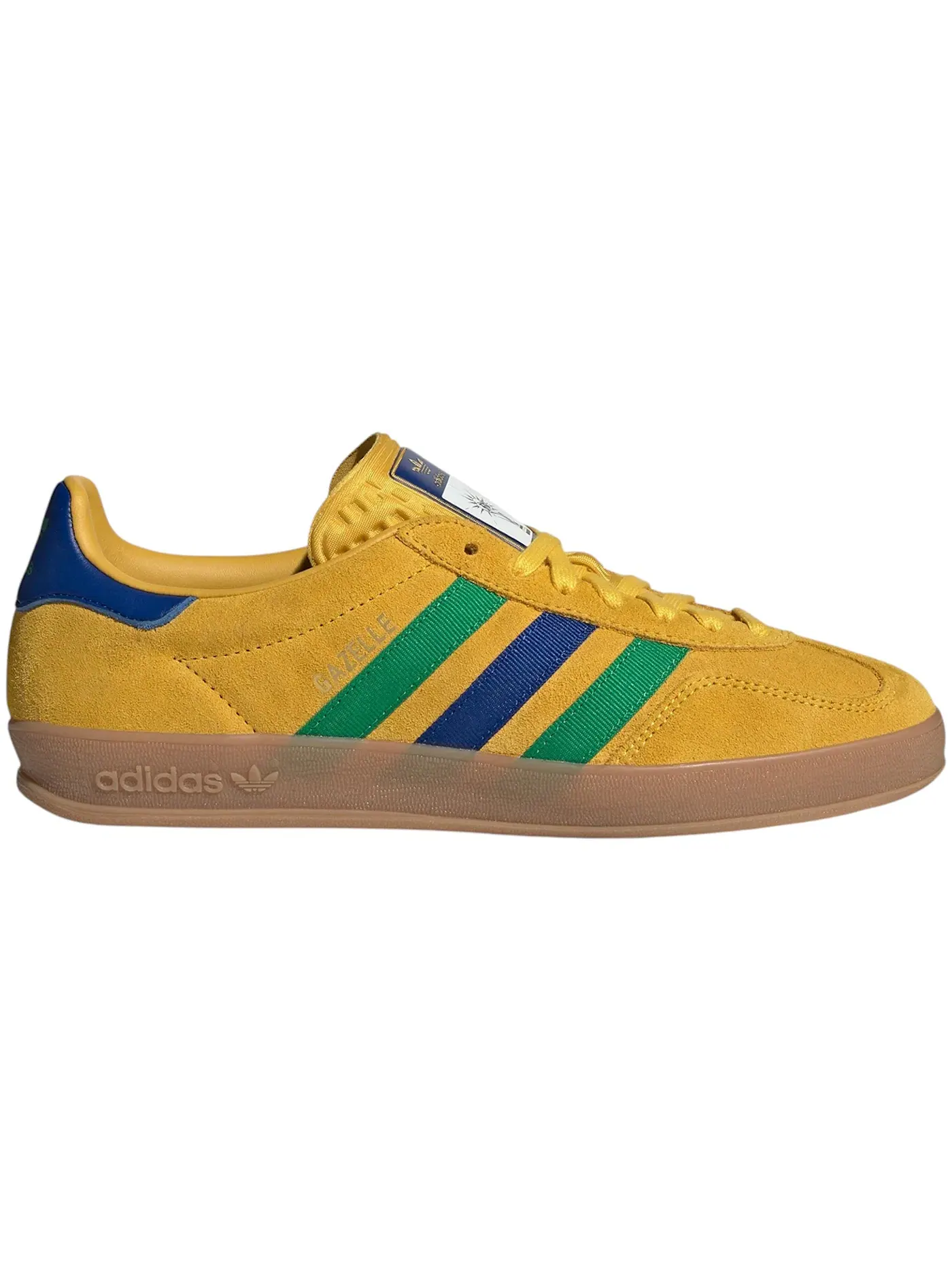 Мужские кроссовки Lifestyle Adidas Gazelle Indoor — изображение 1 из 1, желтый зеленый