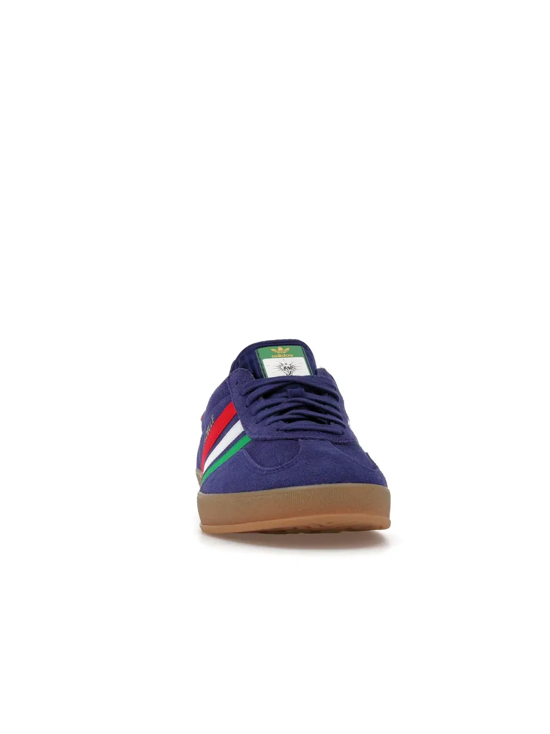 Мужские кроссовки с замшевым верхом Adidas Gazelle Indoor — изображение 2 из 4, синий/зеленый