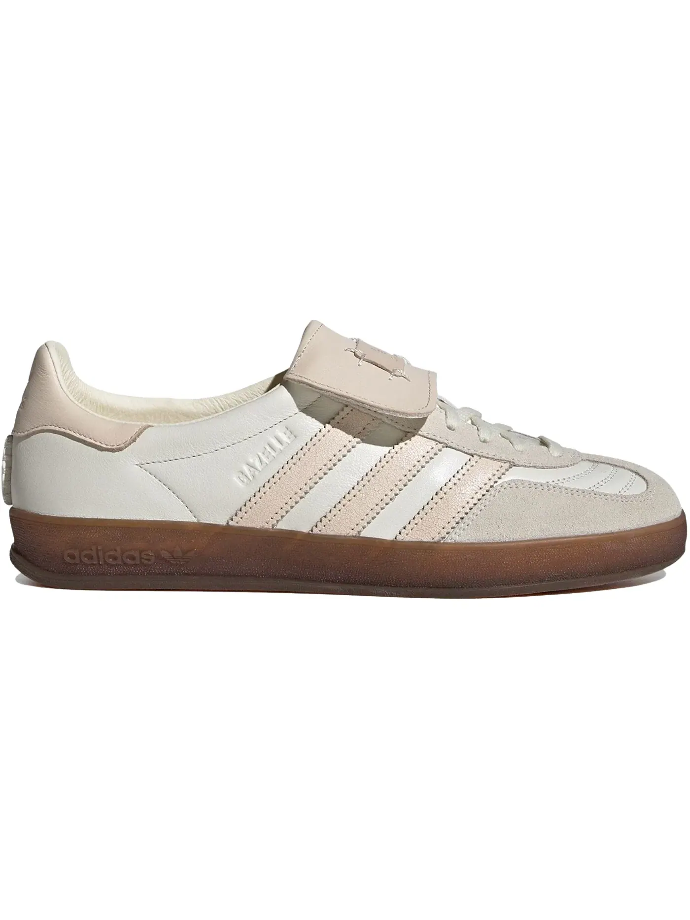 Мужские кроссовки Lifestyle Adidas Gazelle Indoor — изображение 1 из 1, белый/белый/песочный