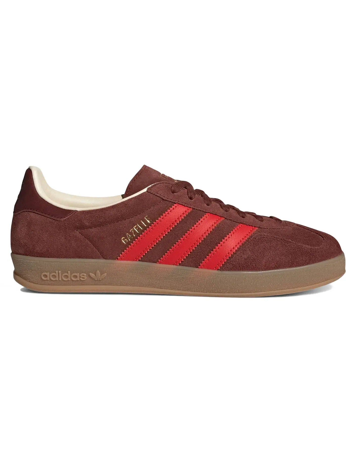 Мужские кроссовки для активного отдыха Adidas Gazelle Indoor — изображение 1 из 1, коричневый/красный