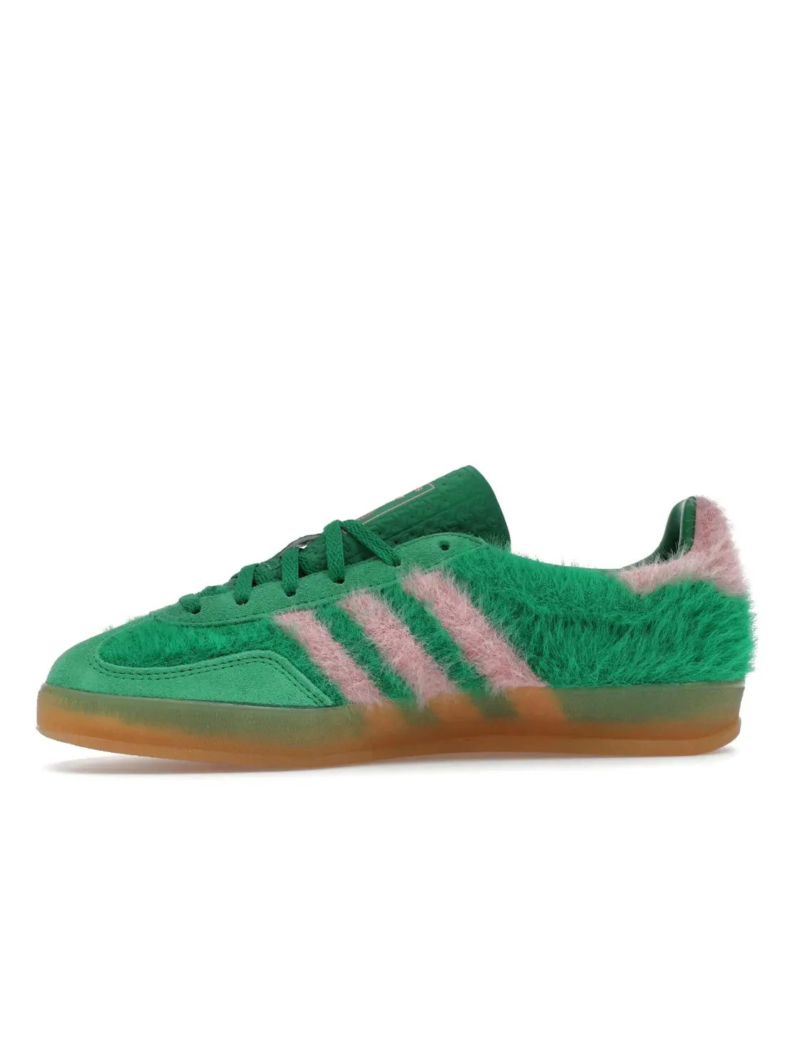 Женские кроссовки Lifestyle с контрастными акцентами Adidas Gazelle Indoor — изображение 3 из 4, зеленый/розовый