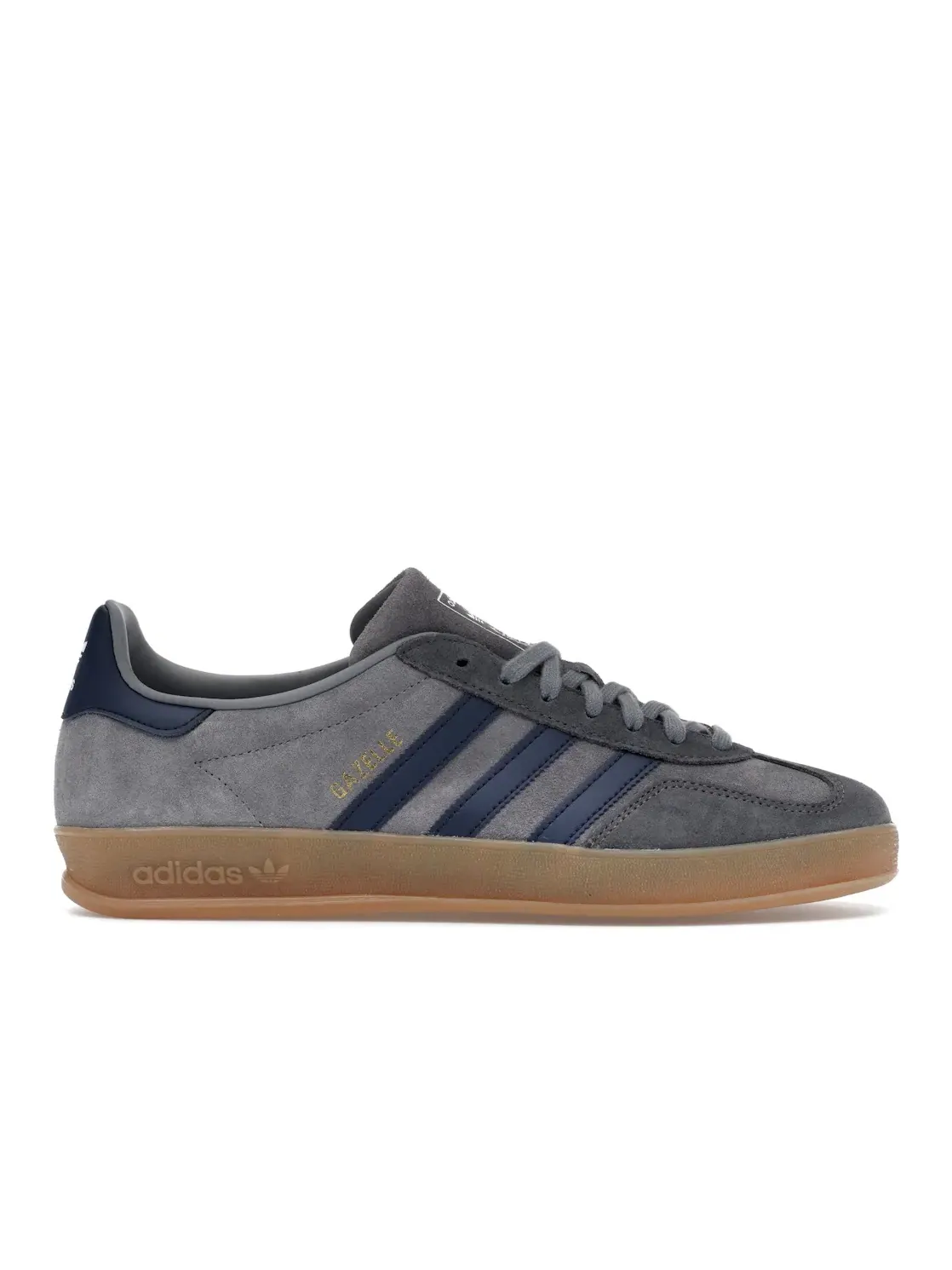 Мужские кроссовки lifestyle Adidas Gazelle Indoor Grey Night Indigo — изображение 1 из 4, серый/индиго/серый