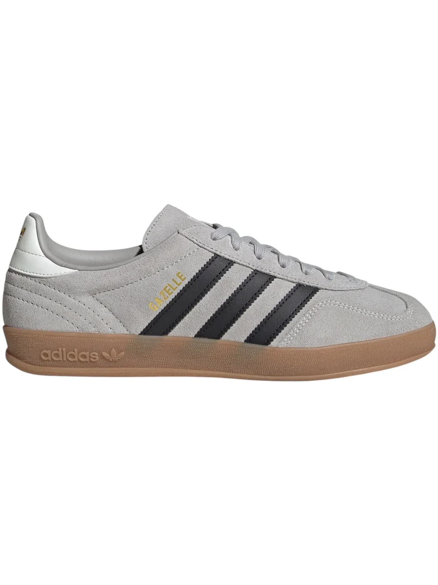 Мужские кроссовки с замшевым верхом Adidas Gazelle Indoor — изображение 1 из 1, серый/черный