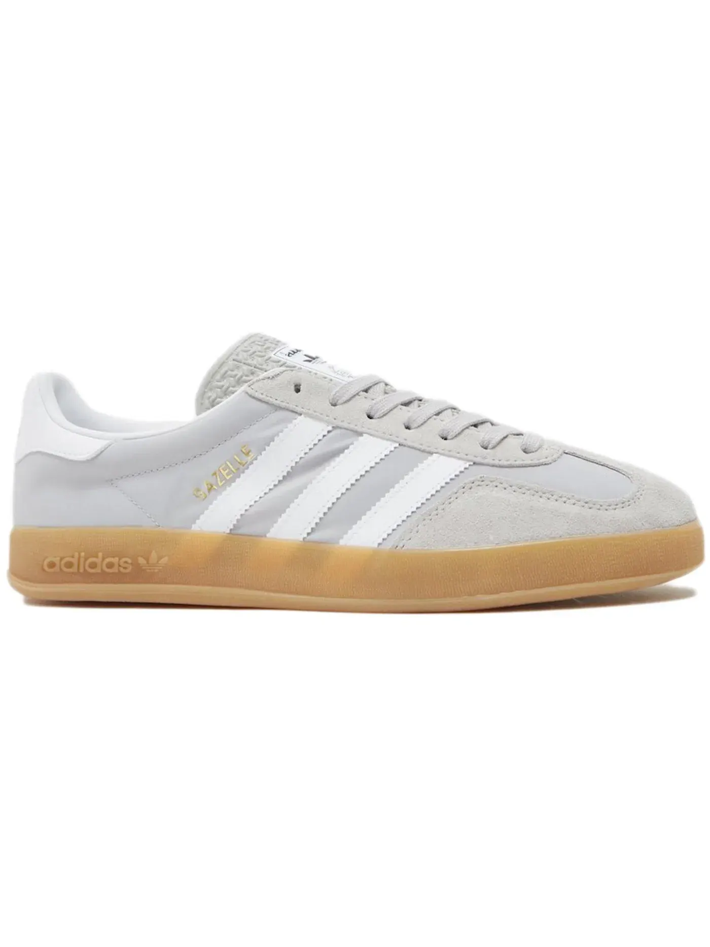 Мужские кроссовки Lifestyle Adidas Gazelle Indoor — изображение 1 из 1, серый/белый